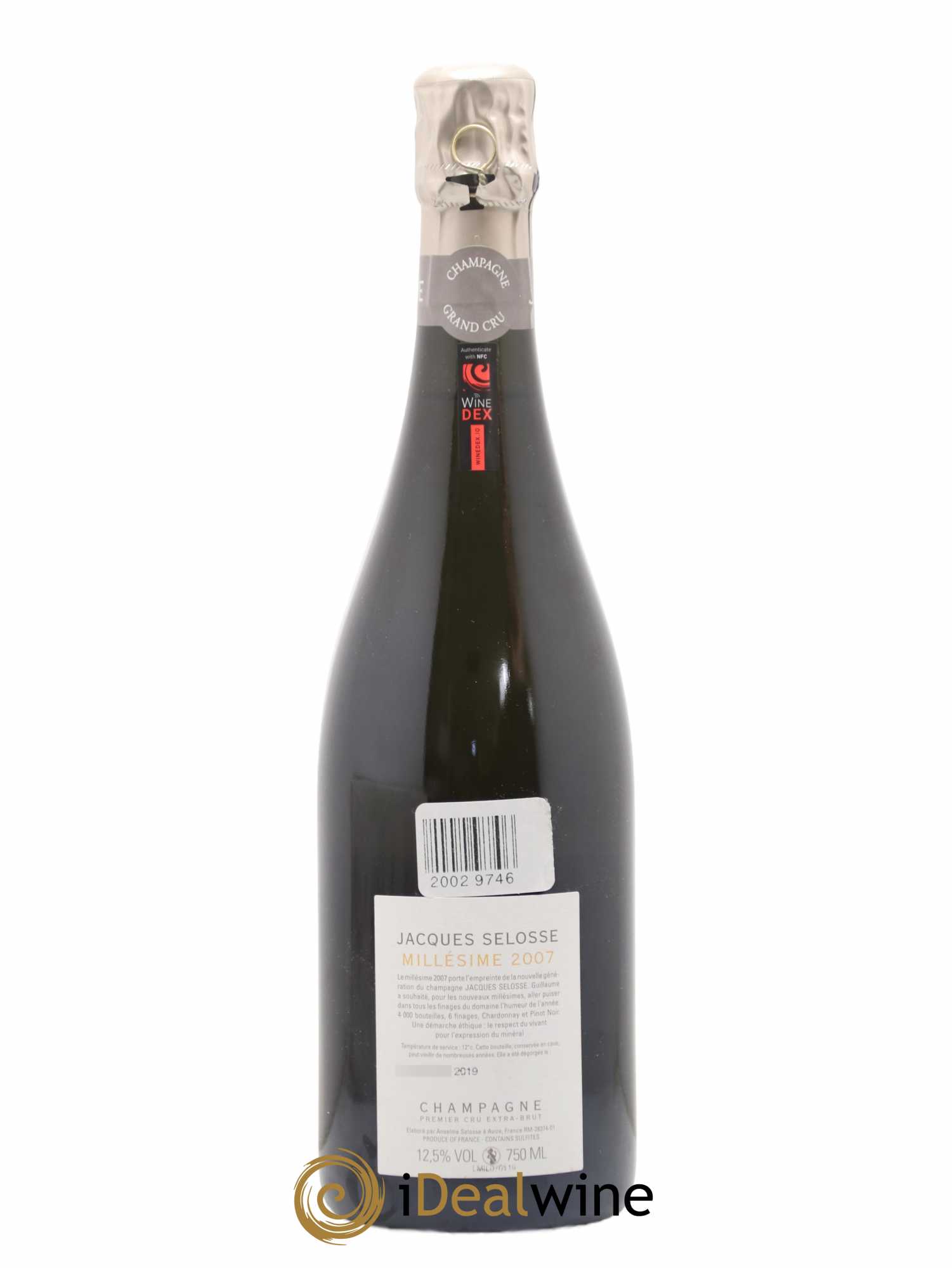 1er Cru Millésimé Extra-Brut Jacques Selosse 2007 - Lot de 1 bouteille - 1