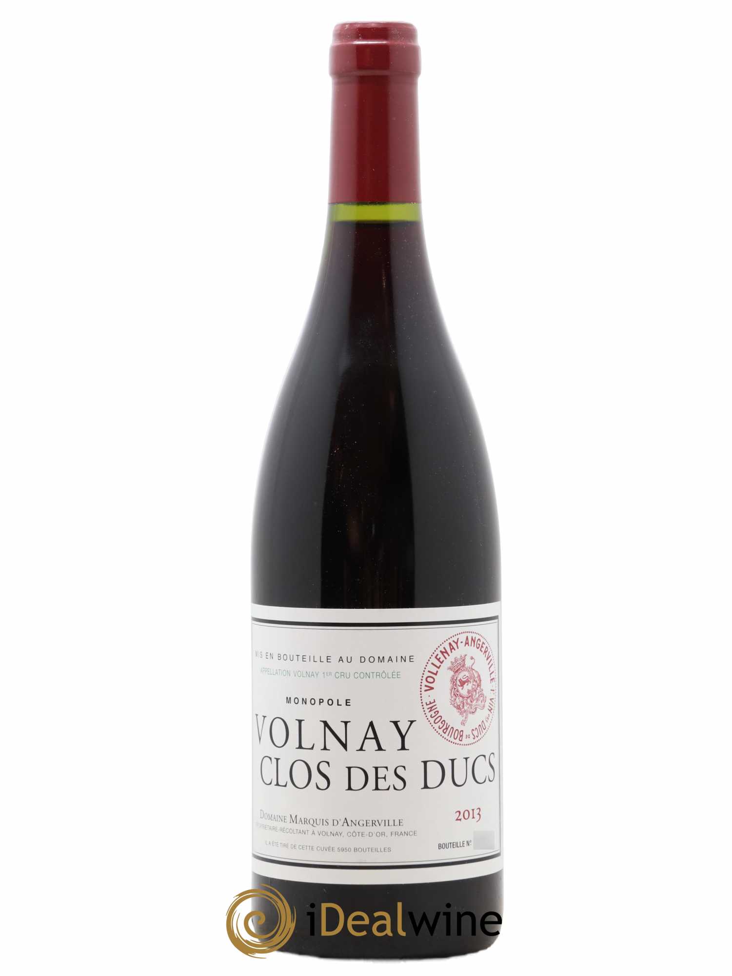 Volnay 1er Cru Clos des Ducs Marquis d'Angerville (Domaine) 2013 - Lot de 1 bouteille - 0