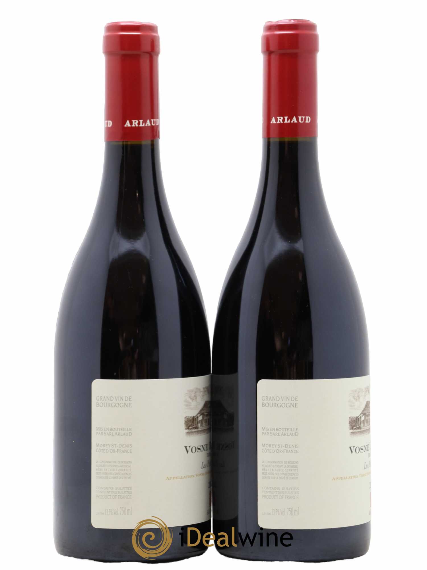 Vosne-Romanée 1er Cru Les Petits Monts A & Arlaud 2015 - Lot de 2 bouteilles - 1