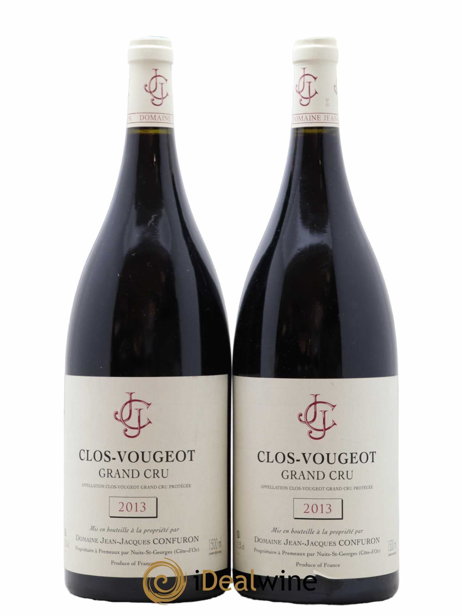 Clos de Vougeot Grand Cru Jean-Jacques Confuron 2013 - Lot de 2 magnums - 0