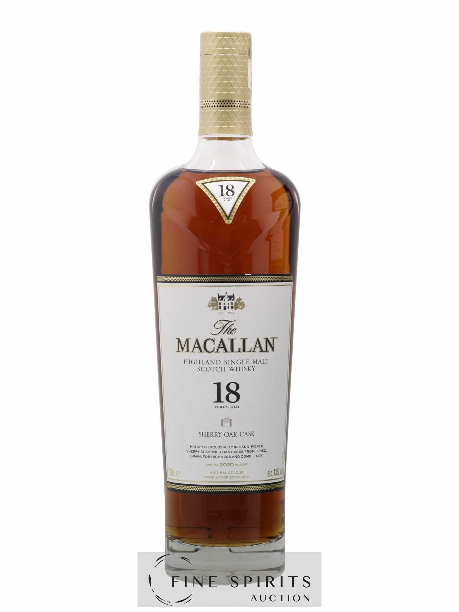 Macallan (The) 18 years Of. Sherry Seasoned Oak Casks from Jerez - Annual 2020 Release - Lot de 1 bouteille - 1