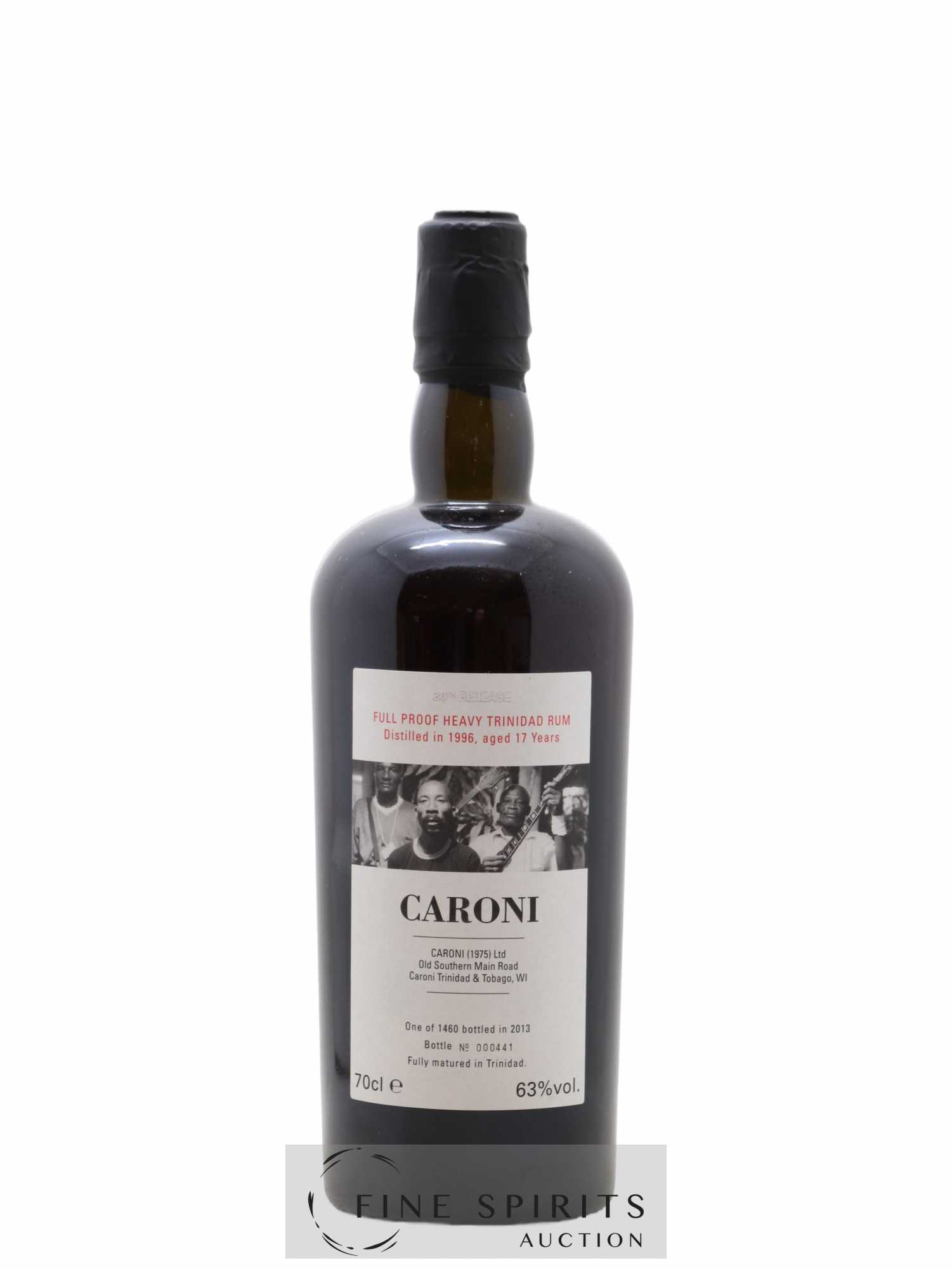 Caroni 17 years 1996 Velier The Faces 30th Release - One of 1460 - bottled 2013 - Lot de 1 bouteille - 1