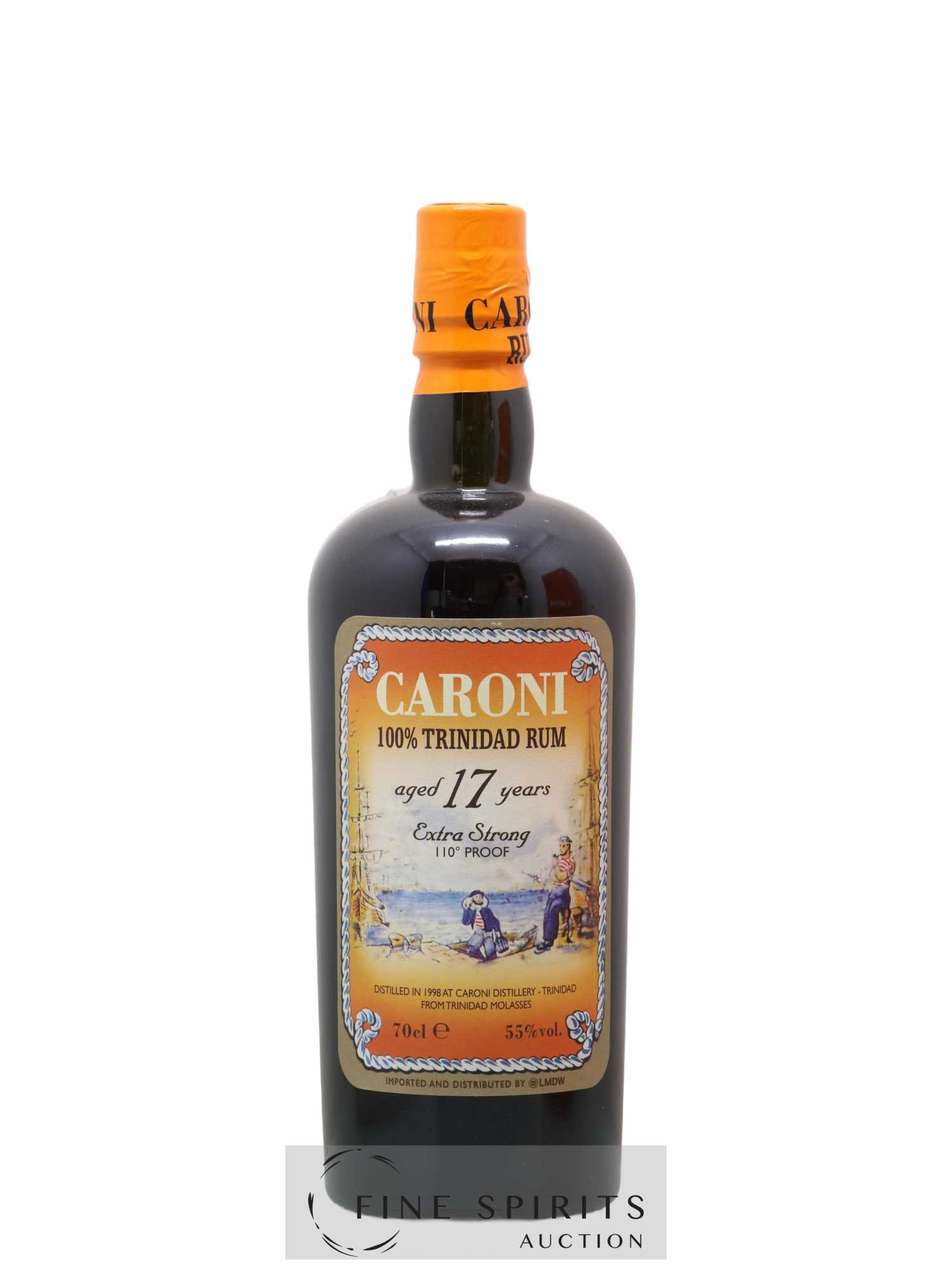 Caroni 17 years 1998 Of. 110° Proof bottled 2015 LMDW Extra Strong - Lot de 1 bouteille - 1