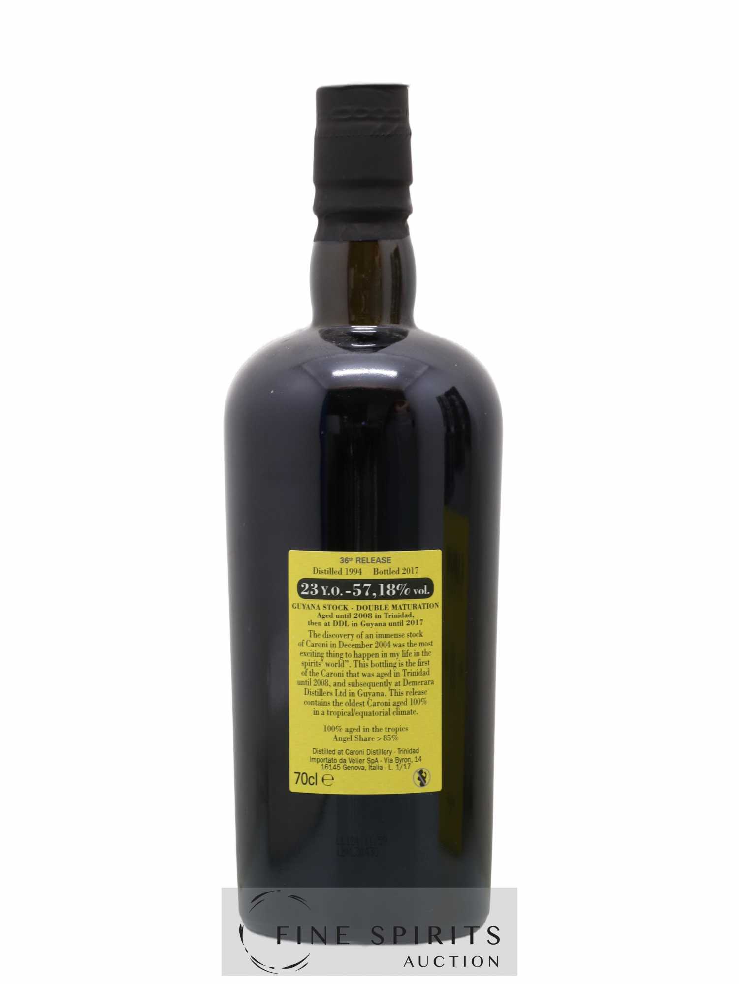 Caroni 23 years 1994 Velier 36th Release Double Maturation - bottled 2017 Guyana Stock - Lot de 1 bouteille - 2
