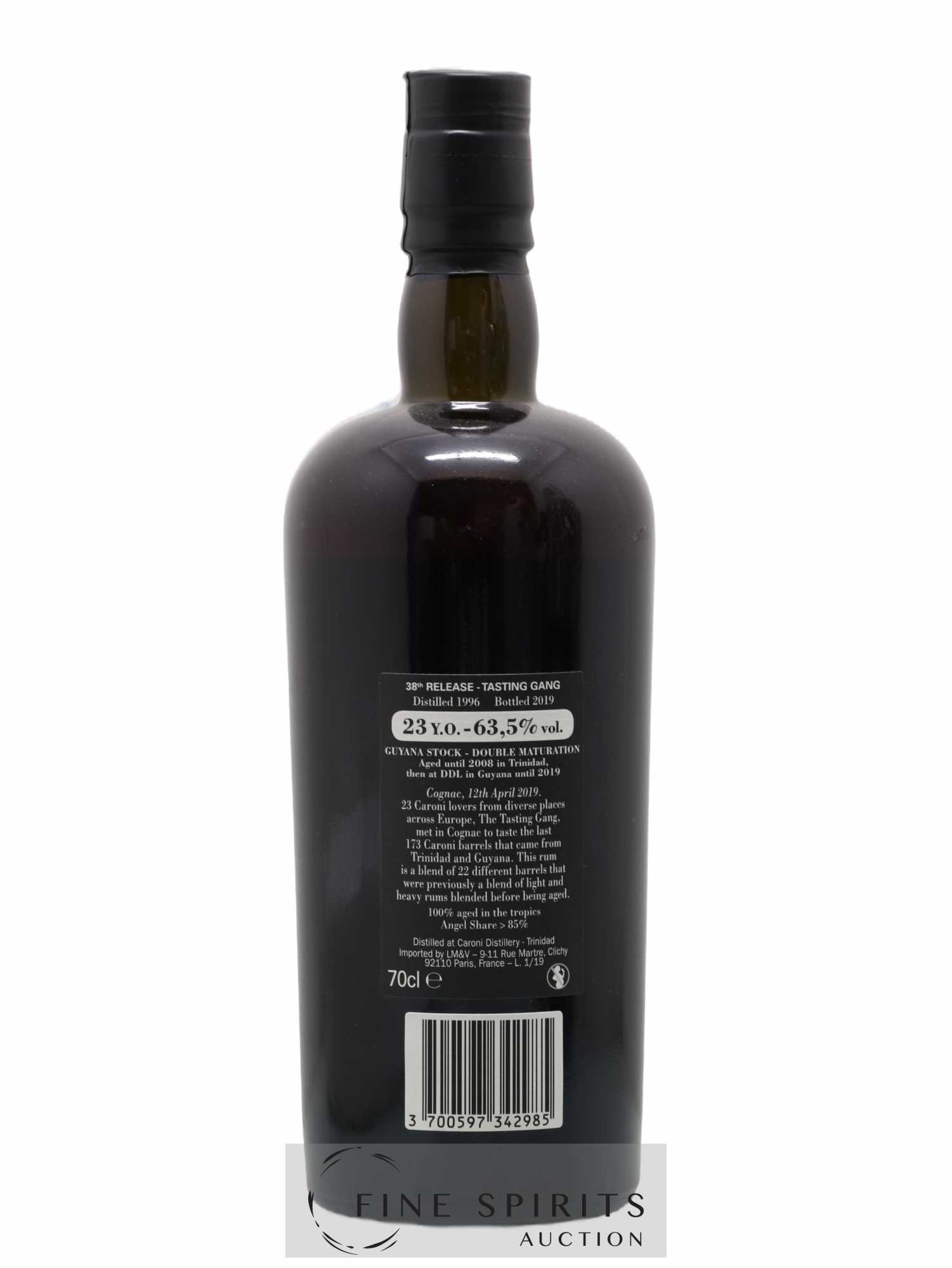 Caroni 23 years 1996 Velier Tasting Gang 38th Release - bottled 2019 Full Proof - Lot de 1 bouteille - 2