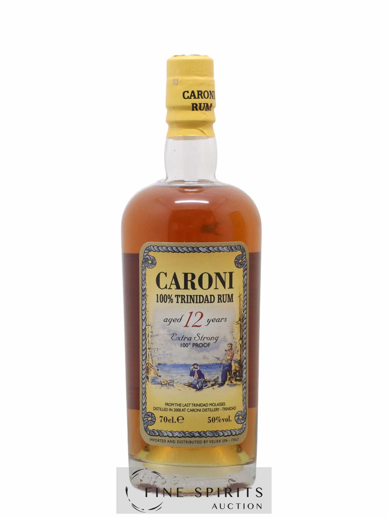 Caroni 12 years 2000 Velier 100° Proof bottled 2012 Extra Strong - Lot of 1 bottle - 1