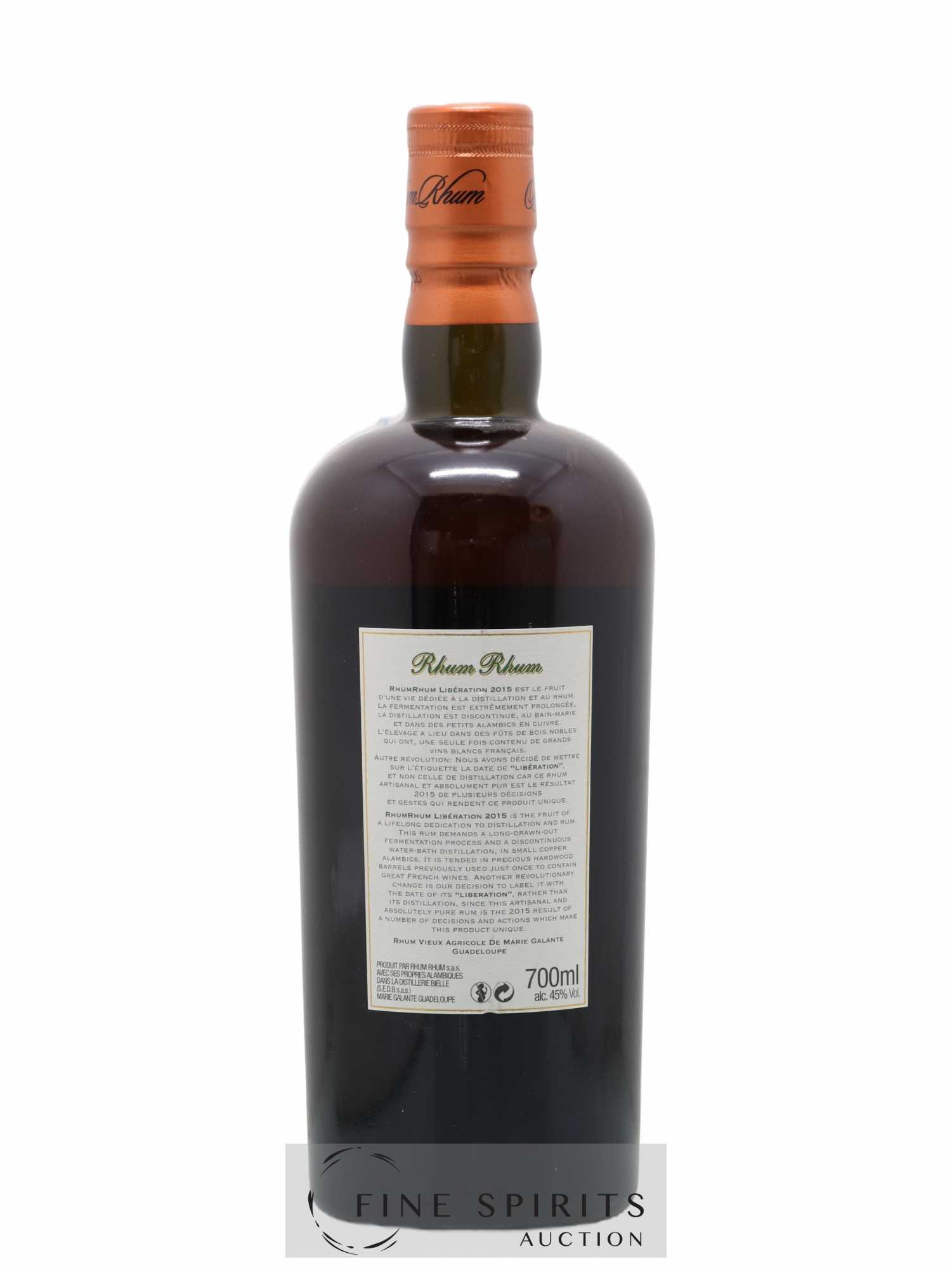 Rhum Rhum Of. Libération 2015 - Lotto di 1 bottiglia - 1