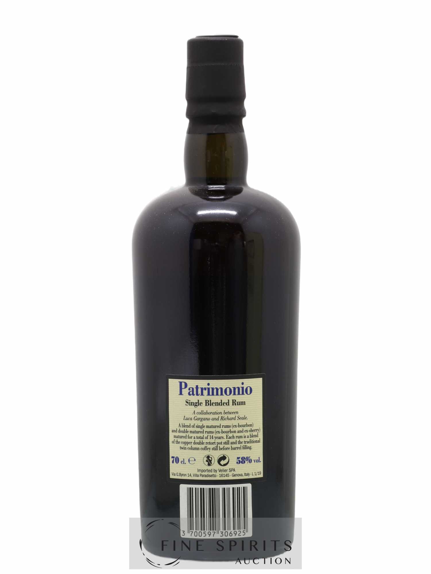 Foursquare 14 years 2004 Of. Patrimonio Double Maturation - One of 6000 - bottled 2019 Velier - Lot de 1 bouteille - 2