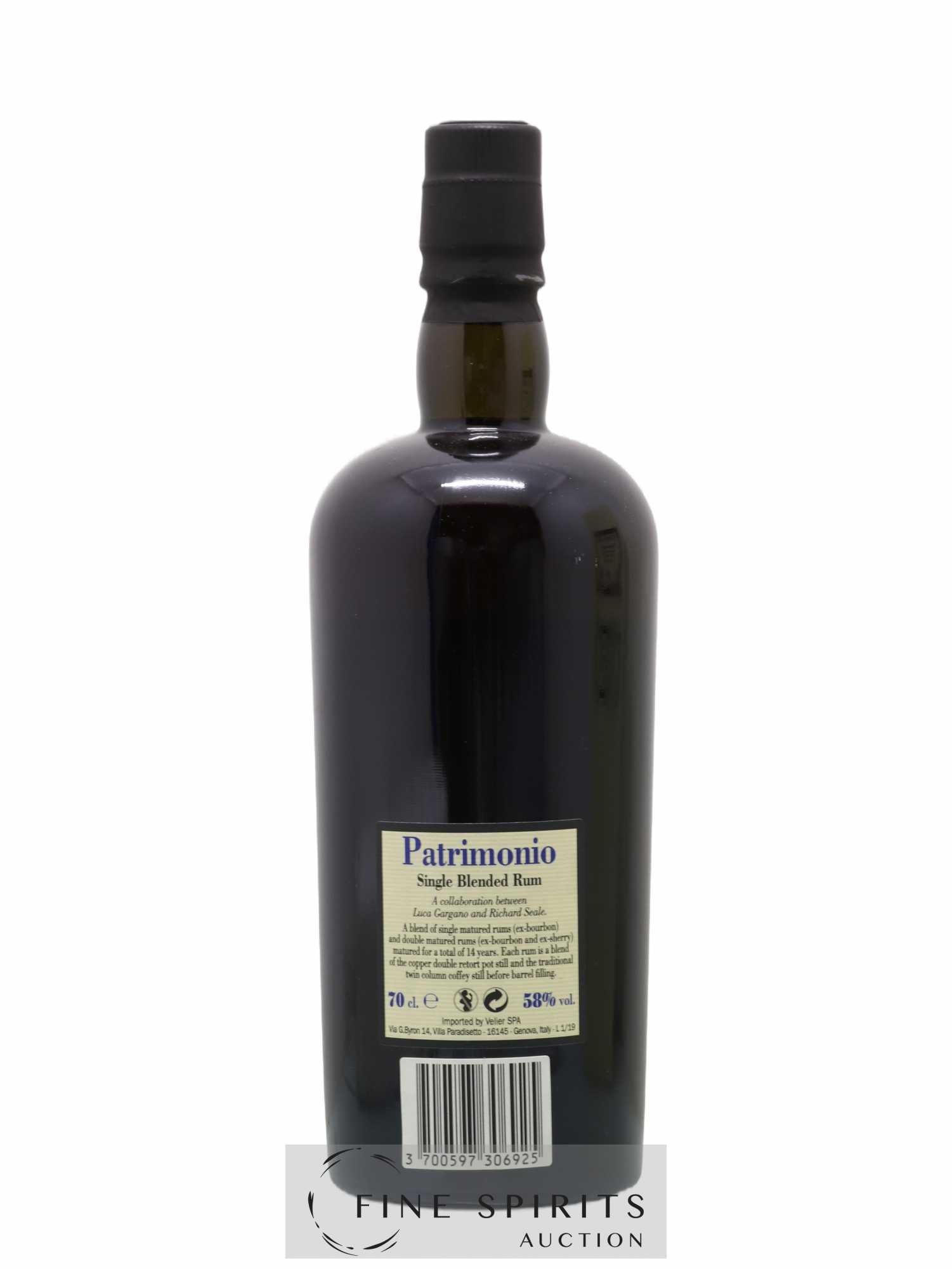 Foursquare 14 years 2004 Of. Patrimonio Double Maturation - One of 6000 - bottled 2019 Velier - Lot de 1 bouteille - 2