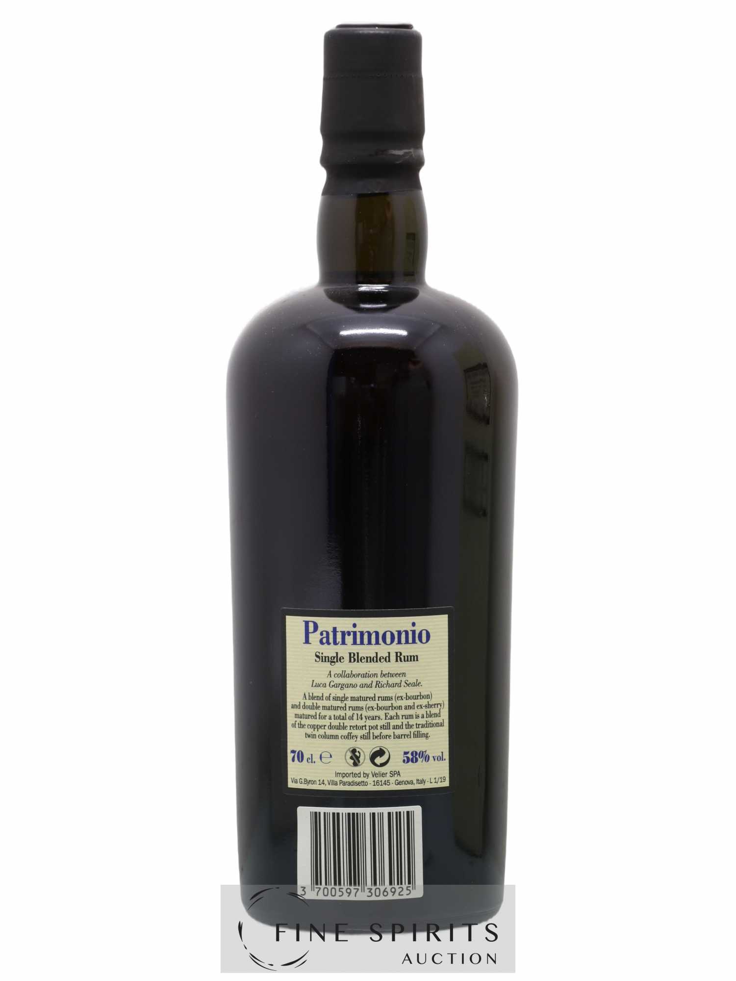 Foursquare 14 years 2004 Of. Patrimonio Double Maturation - One of 6000 - bottled 2019 Velier - Lot of 1 bottle - 2