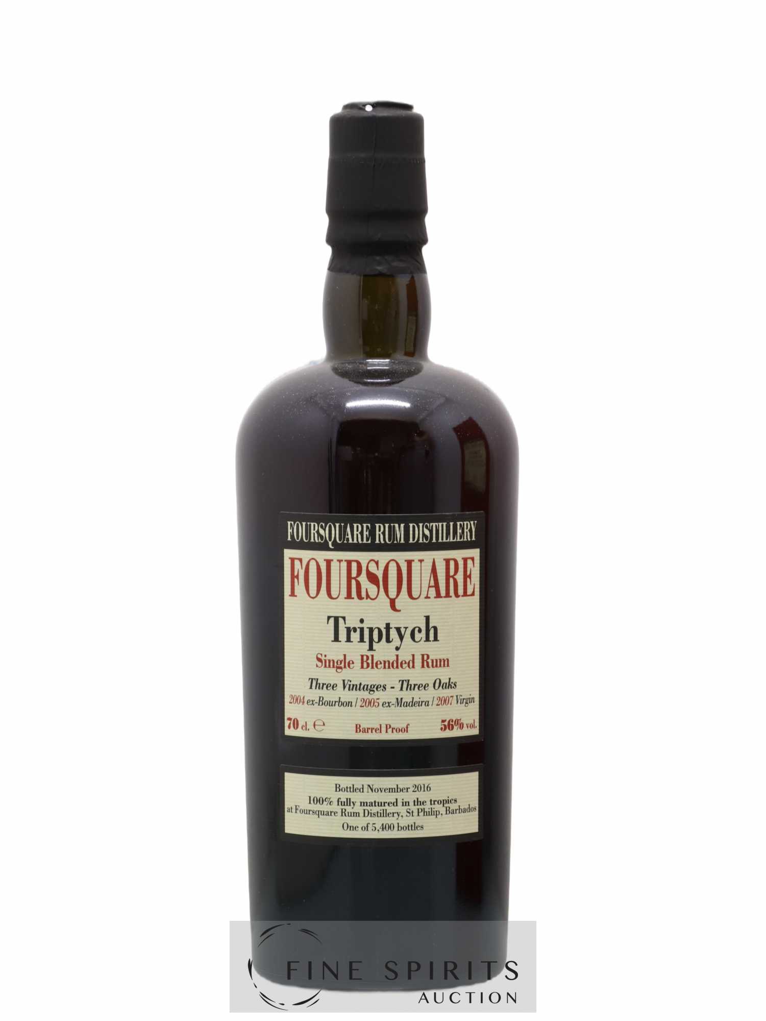 Foursquare Velier Triptych One of 5400 - bottled 2016 - Lot de 1 bouteille - 1