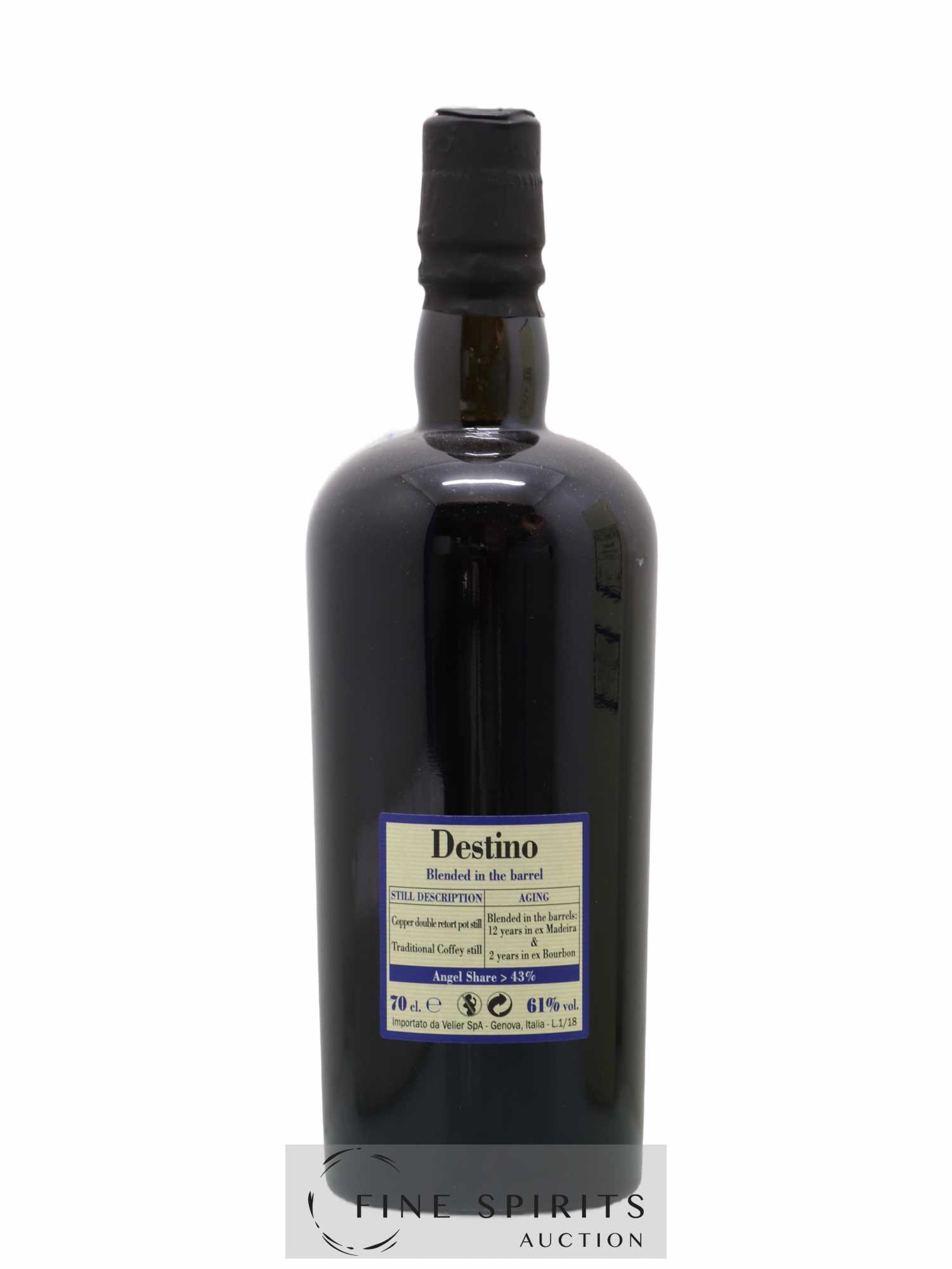 Foursquare 14 years 2003 Velier Destino Double Maturation - One of 2610 - bottled 2017 - Lot de 1 bouteille - 2