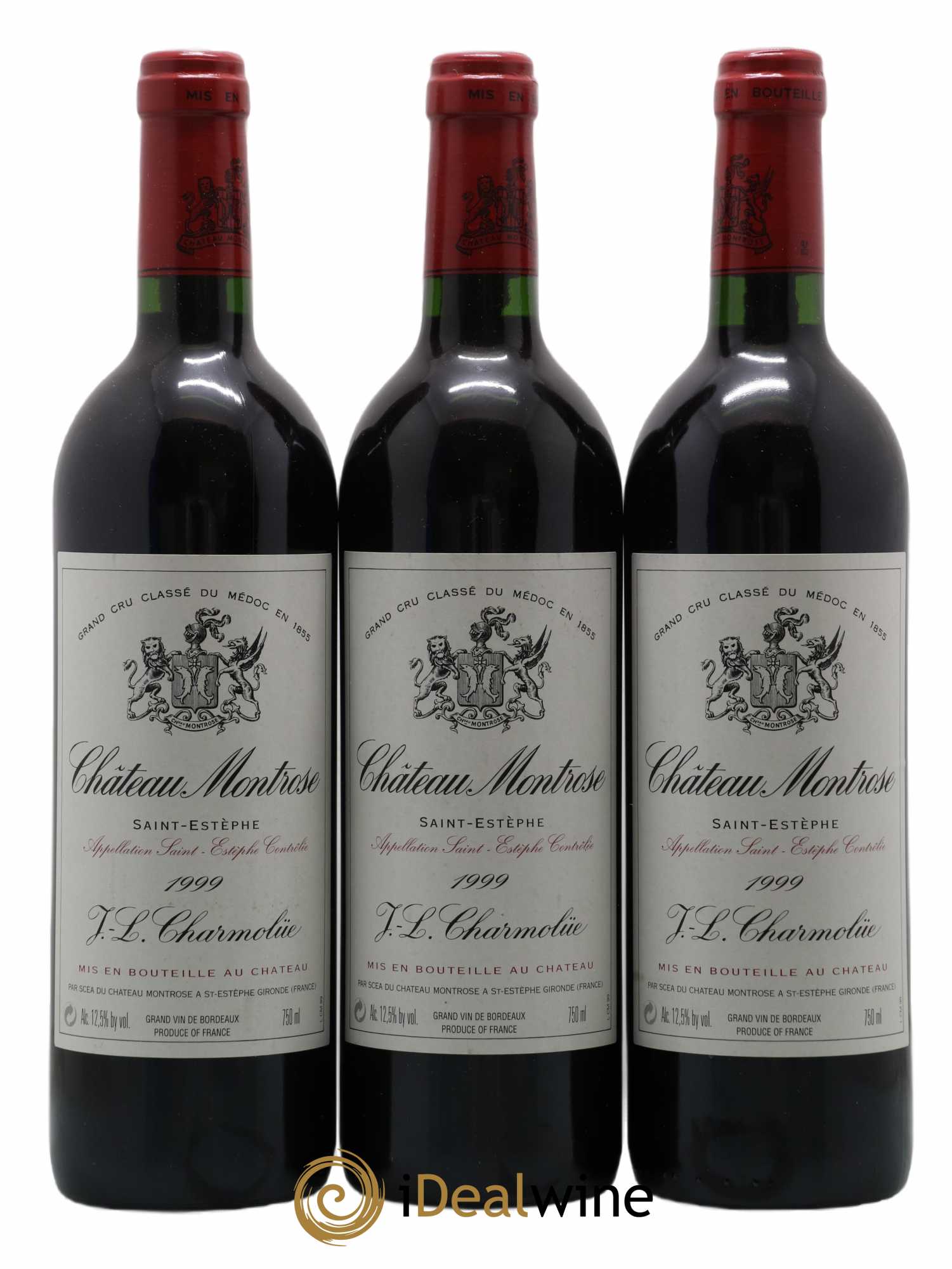 Château Montrose 2ème Grand Cru Classé 1999 - Lot de 3 bouteilles - 0