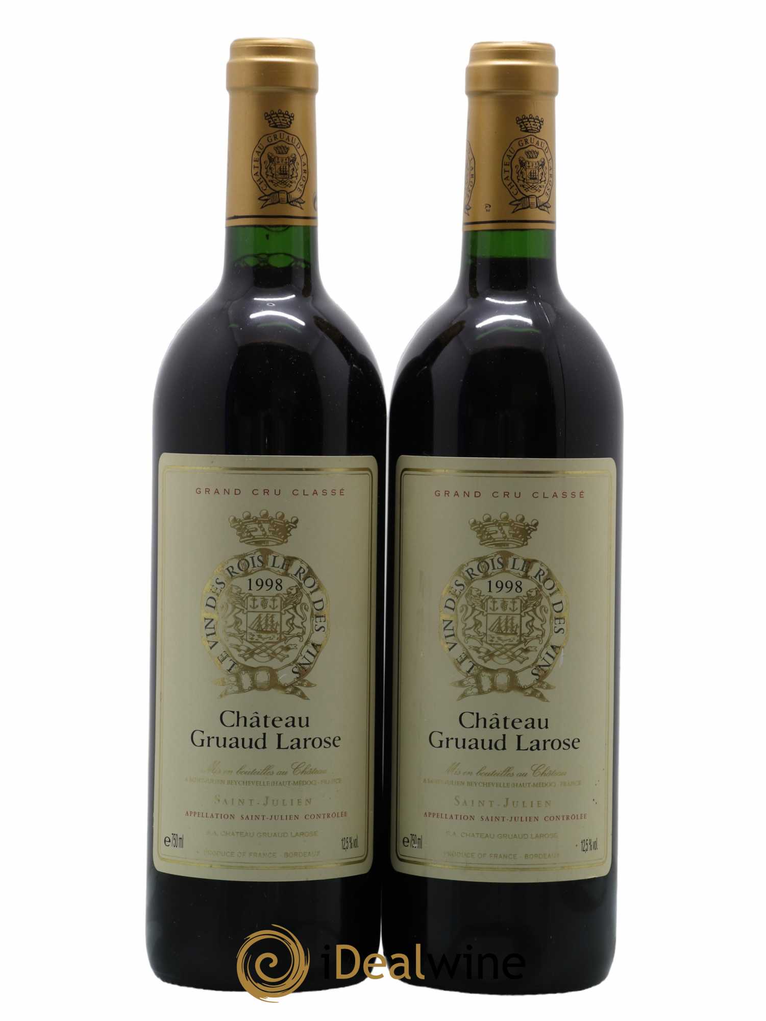 Château Gruaud Larose 2ème Grand Cru Classé 1998 - Lot de 2 bouteilles - 0
