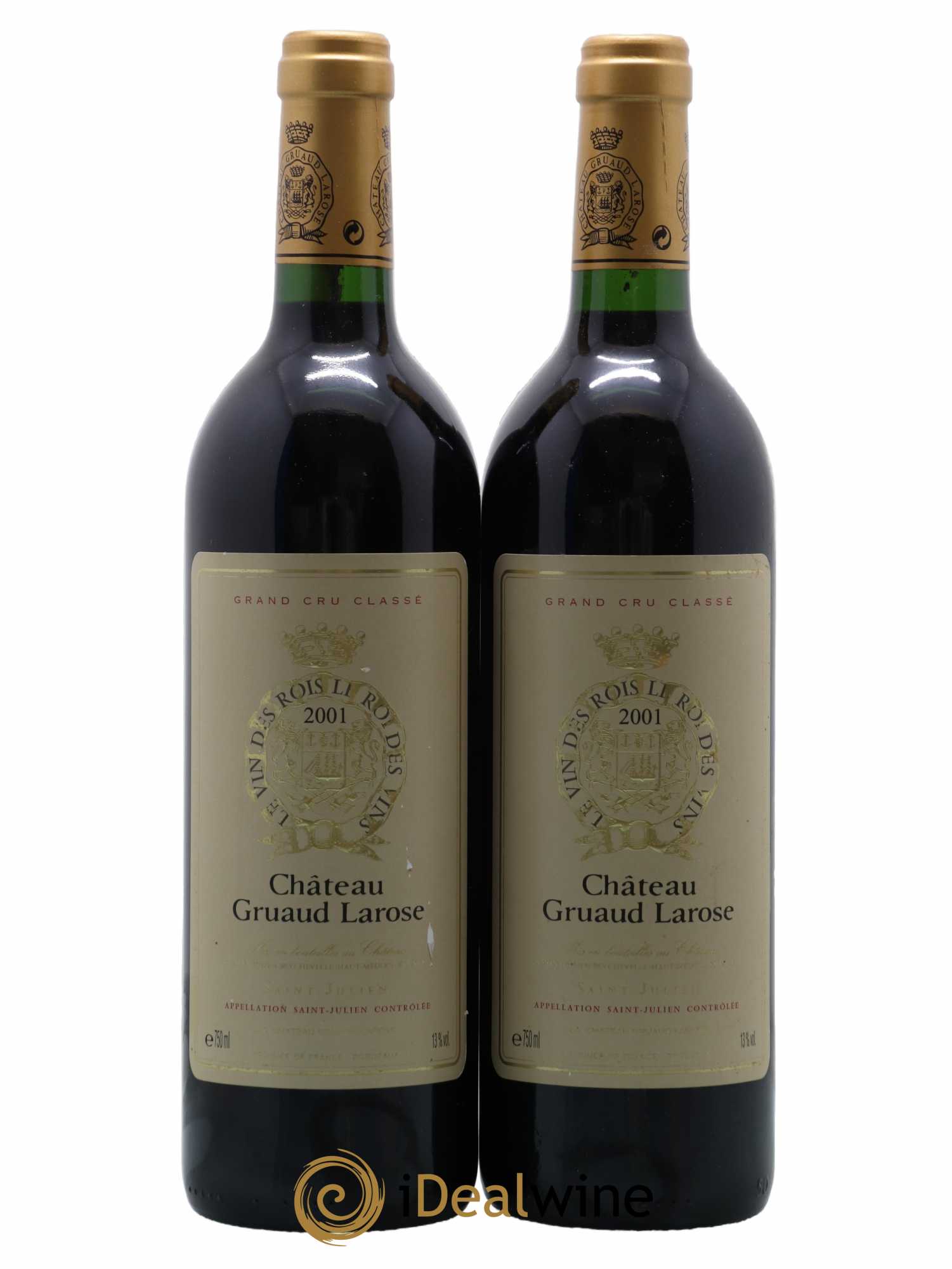 Château Gruaud Larose 2ème Grand Cru Classé 2001 - Lot de 2 bouteilles - 0