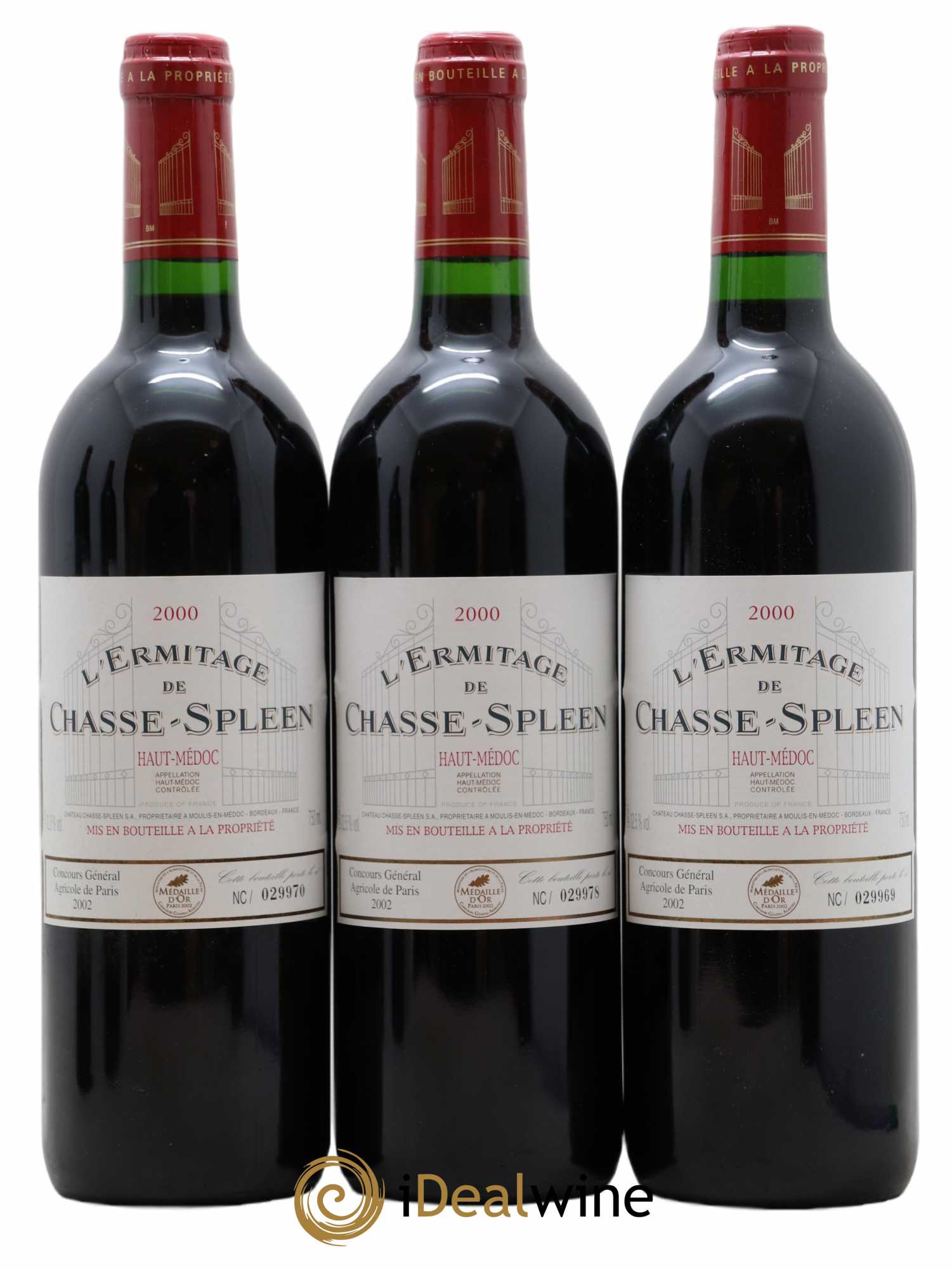 Héritage (Ermitage) de Chasse Spleen 2000 - Lot de 6 bouteilles - 1