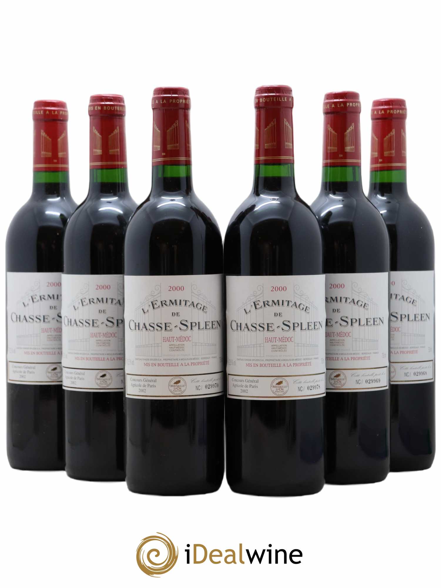 Héritage (Ermitage) de Chasse Spleen 2000 - Lot de 6 bouteilles - 0