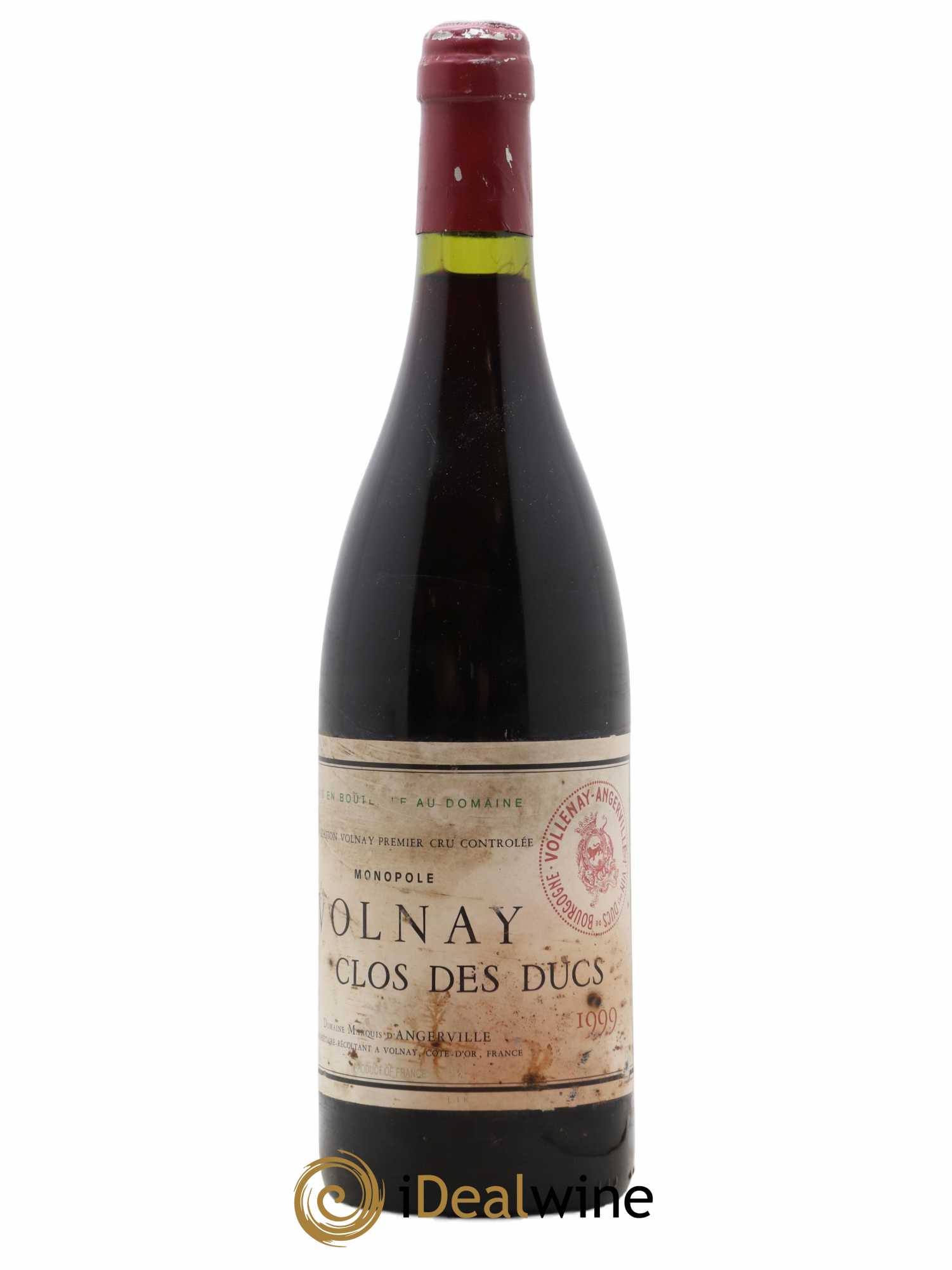 Volnay 1er Cru Clos des Ducs Marquis d'Angerville (Domaine) 1999 - Lot de 1 bouteille - 0