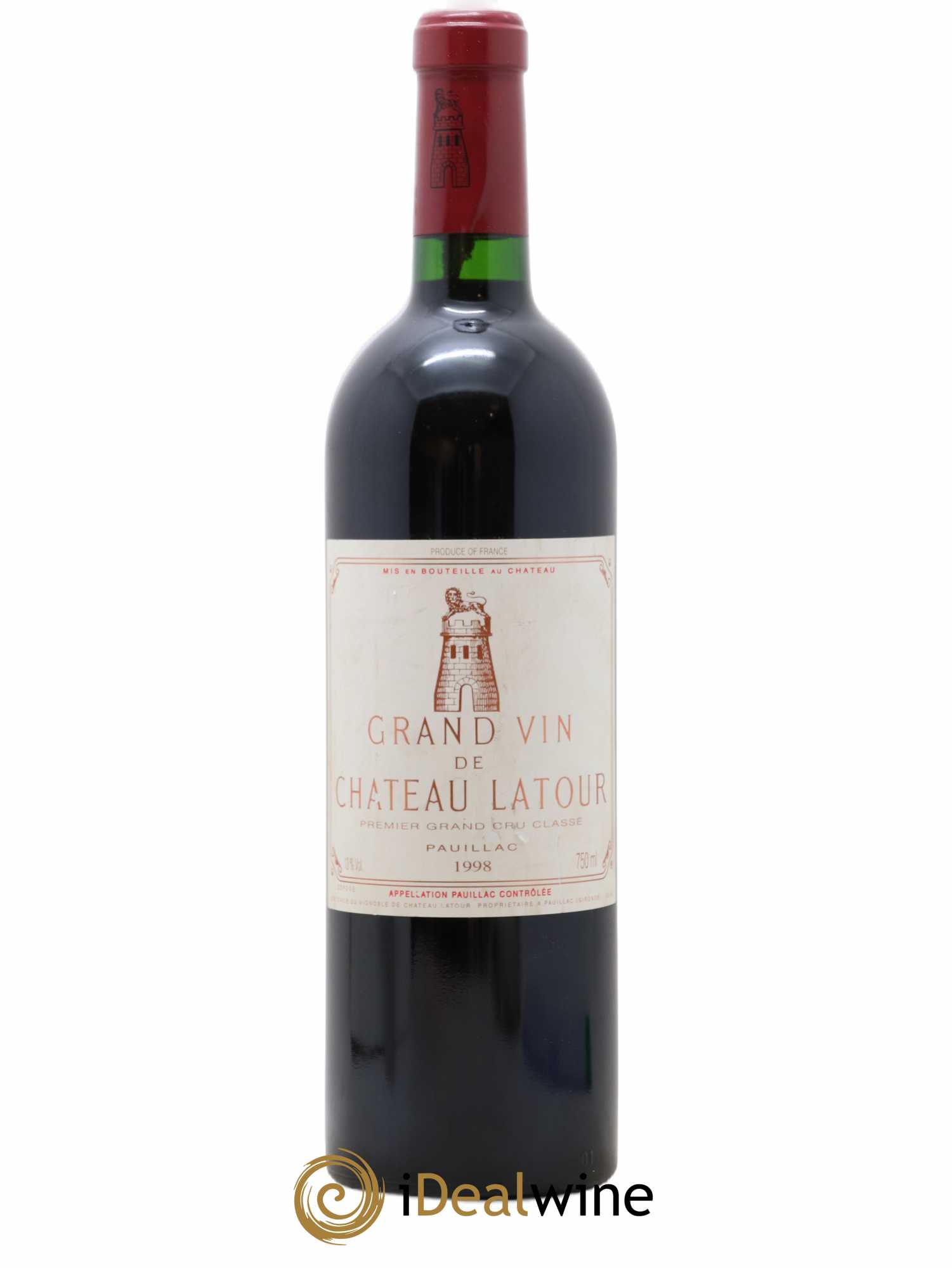 Château Latour 1er Grand Cru Classé 1998 - Lot de 1 bouteille - 0