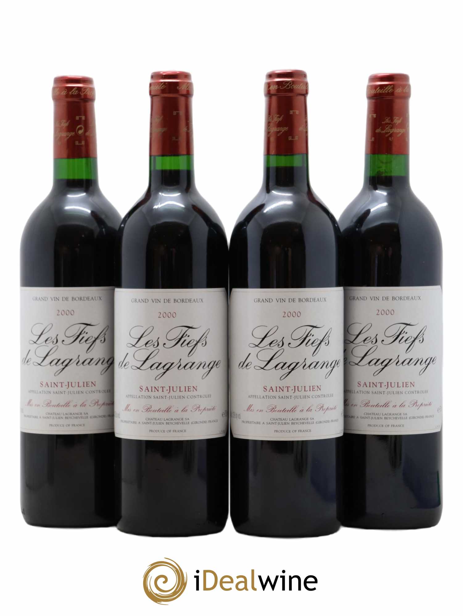 Les Fiefs de Lagrange Second Vin 2000 - Lot de 4 bouteilles - 0