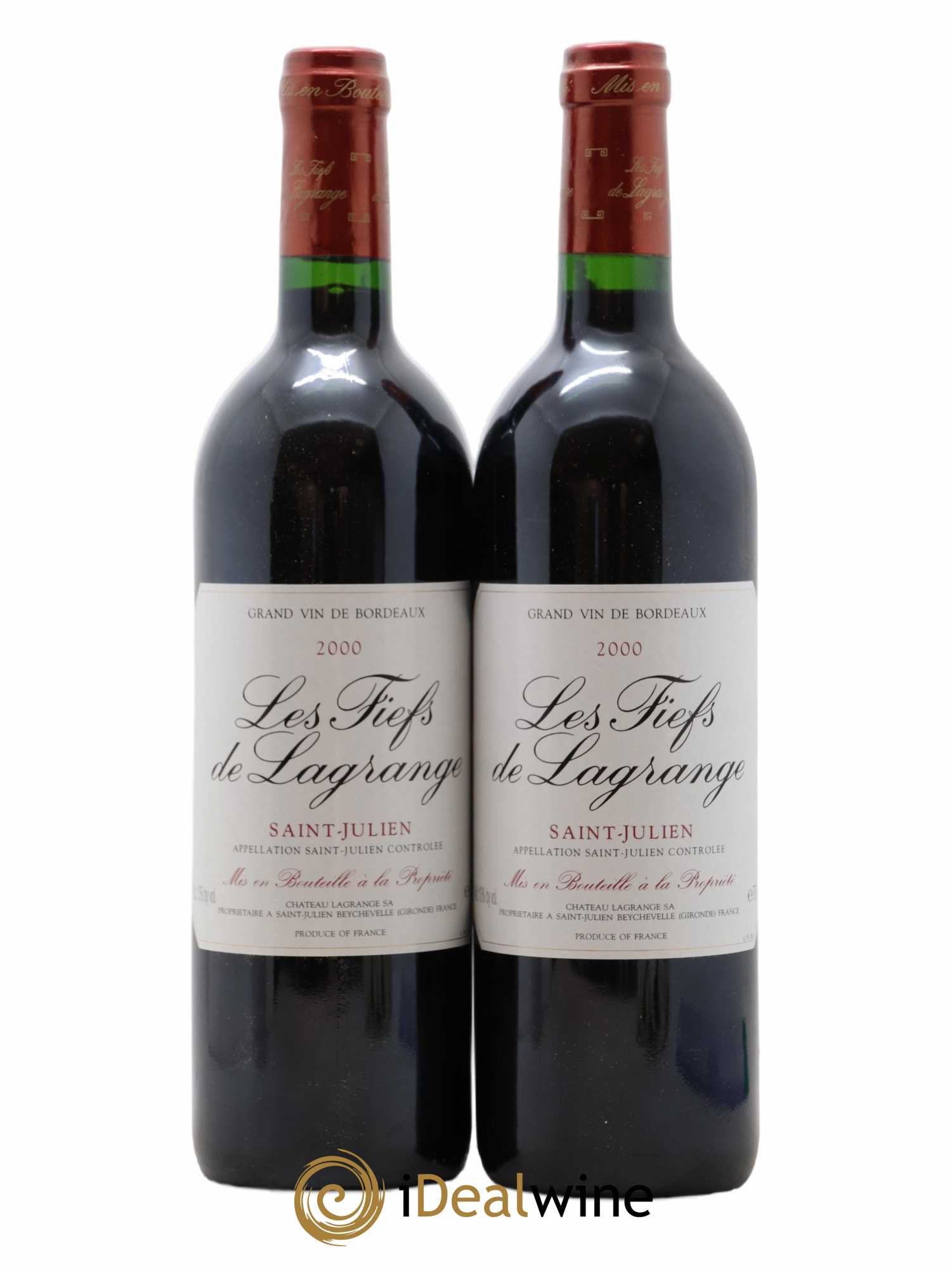 Les Fiefs de Lagrange Second Vin 2000 - Lot de 2 bouteilles - 0