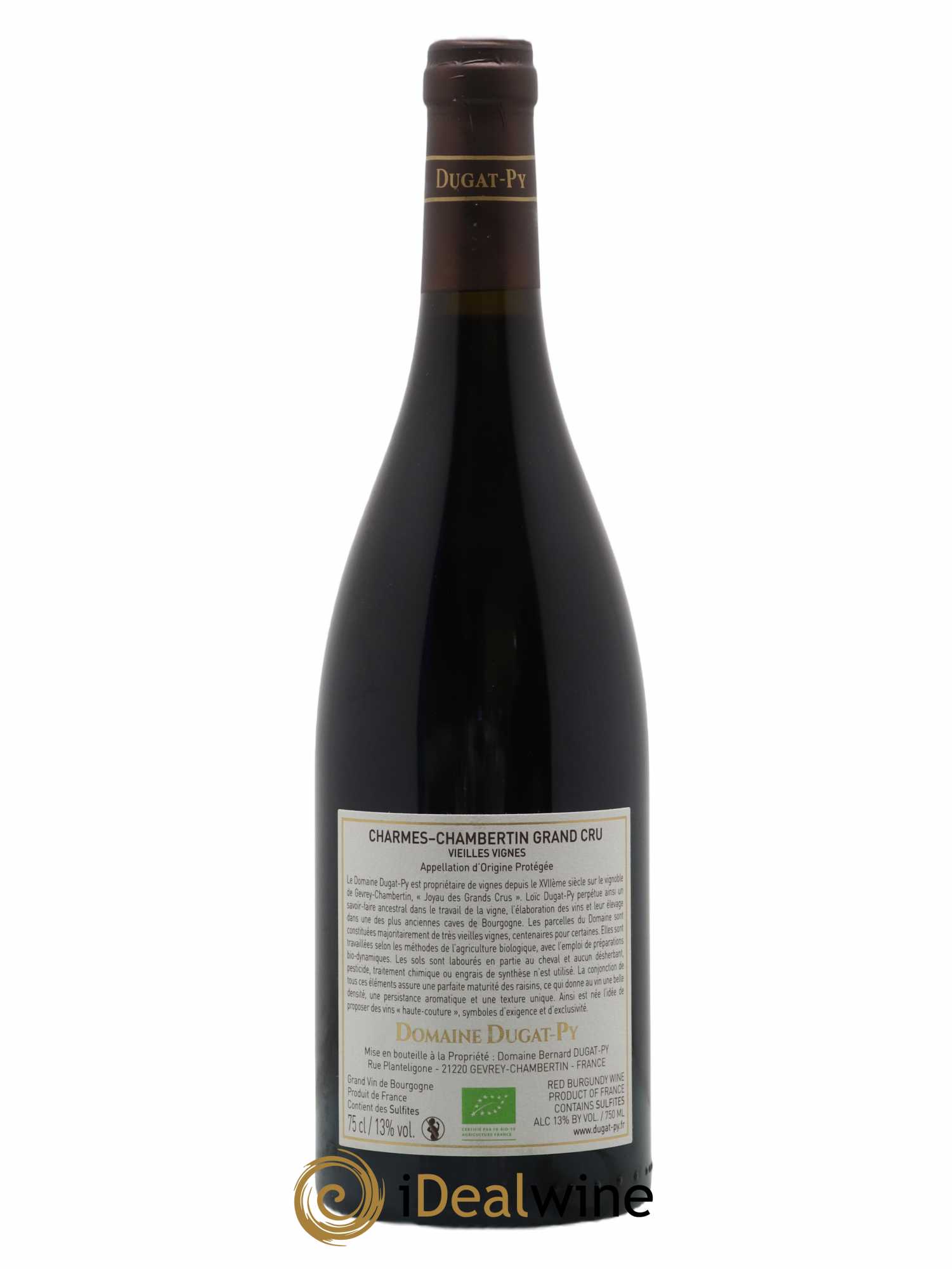 Charmes-Chambertin Grand Cru Dugat-Py Vieilles vignes 2019 - Lot de 1 bouteille - 1