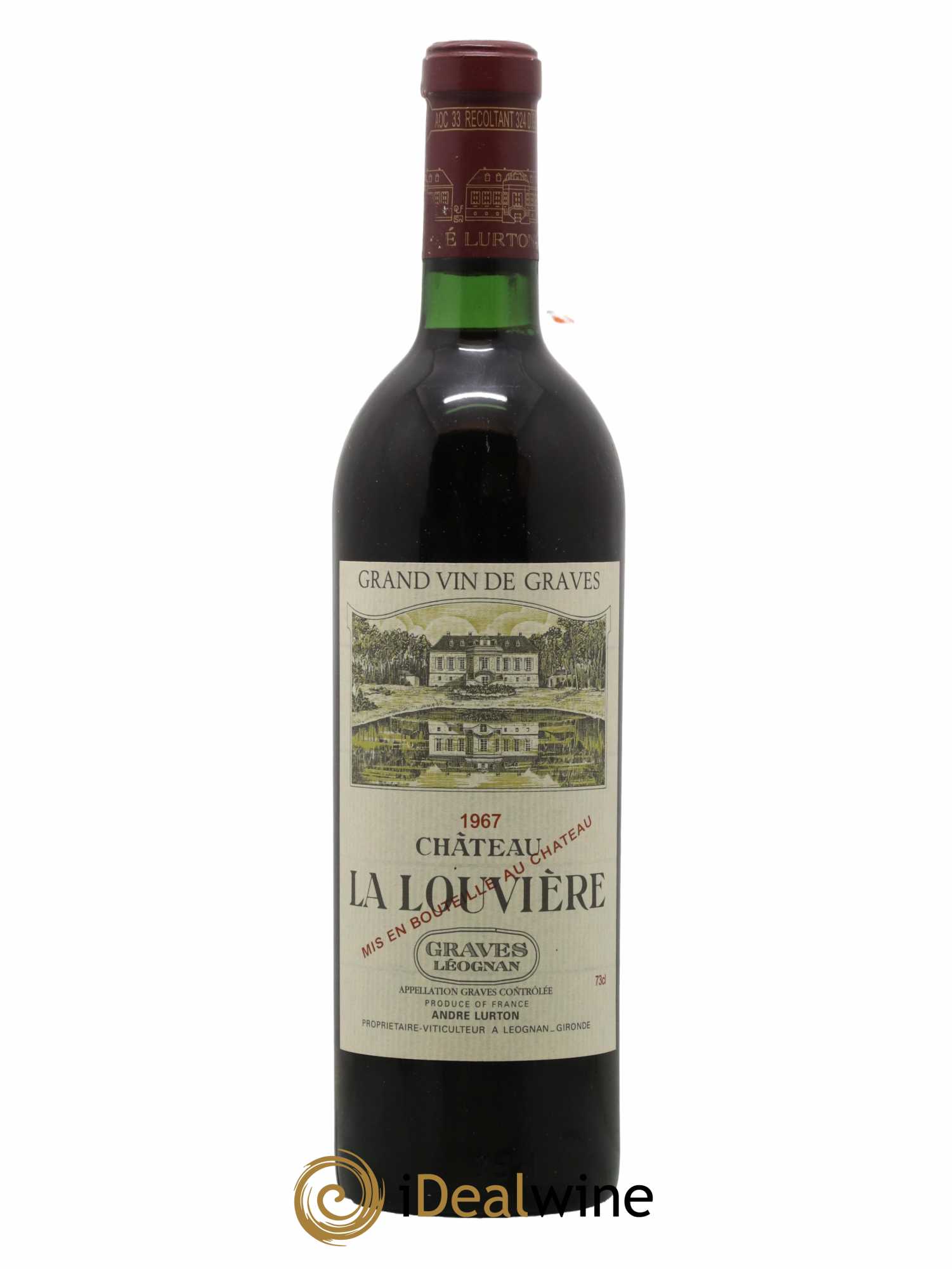 Château la Louvière 1967 - Lot de 1 bouteille - 0