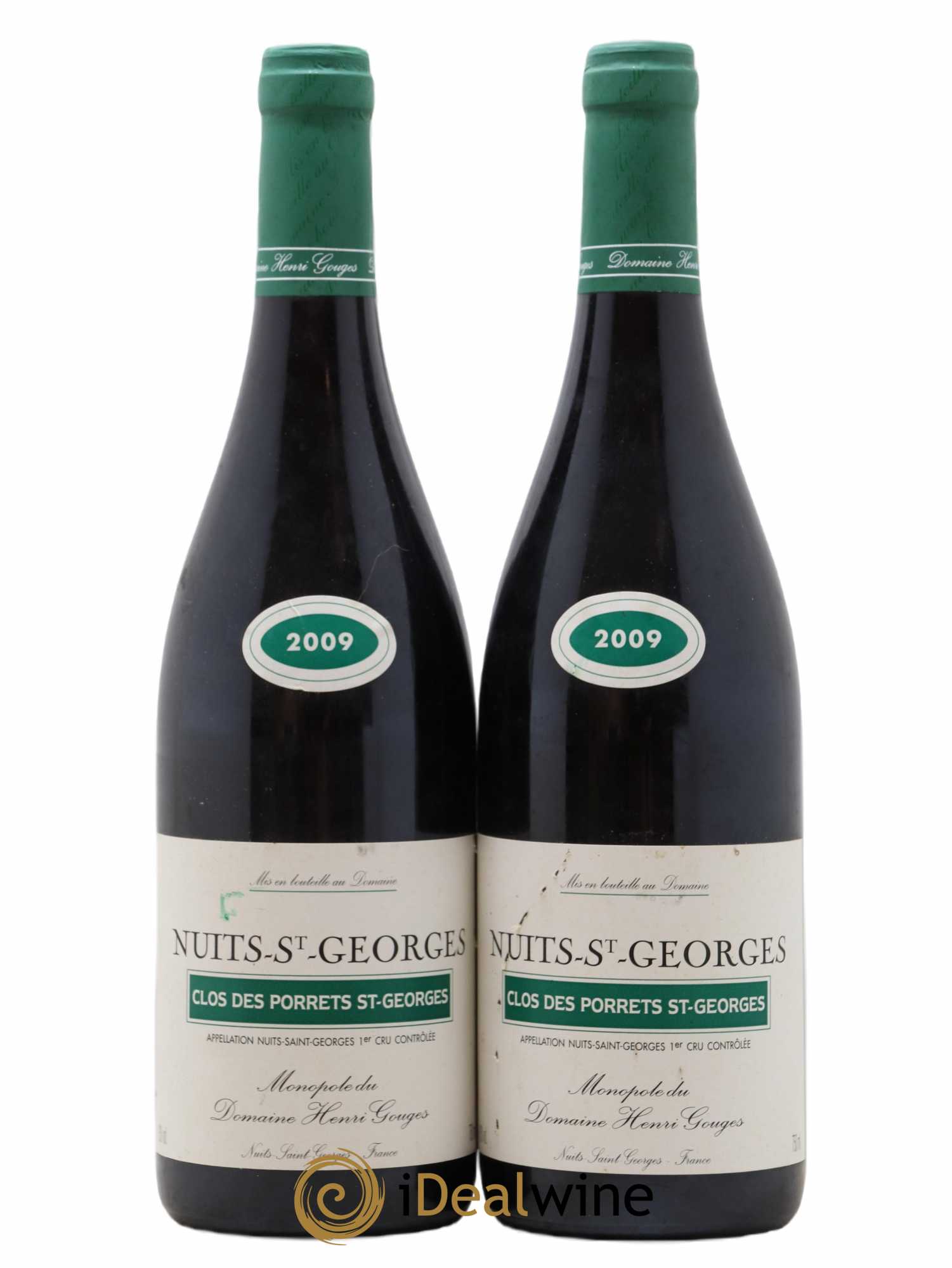 Nuits-Saint-Georges 1er Cru Clos des Porrets St Georges Henri Gouges 2009 - Posten von 2 Flaschen - 0
