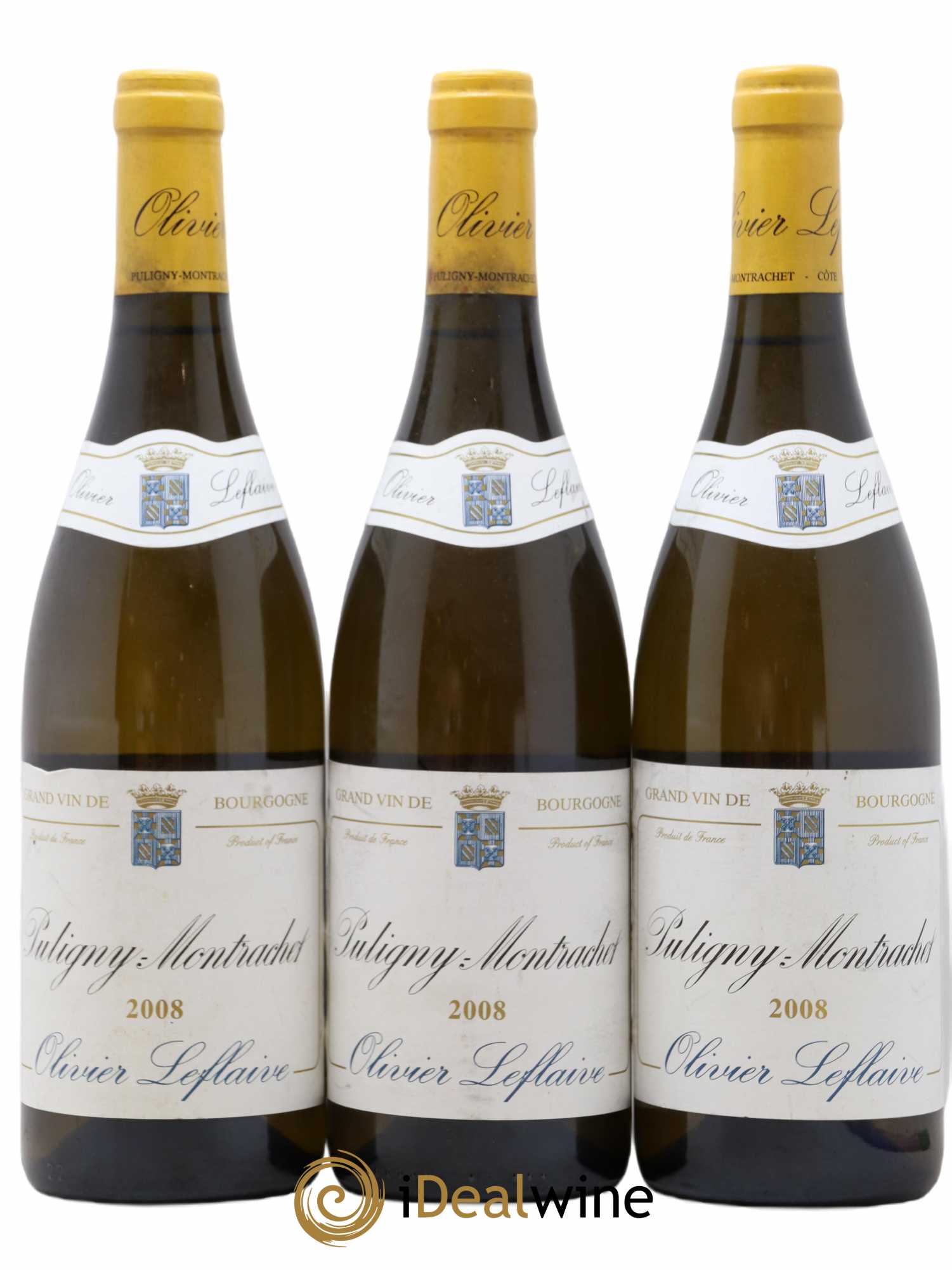 Puligny-Montrachet Olivier Leflaive 2008 - Lot de 3 bouteilles - 0