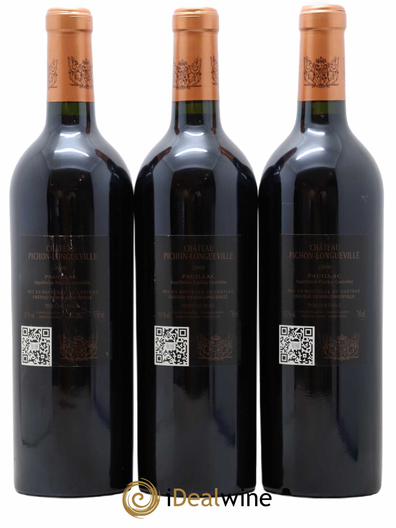 Pichon Longueville Baron 2ème Grand Cru Classé 2009 - Lot de 3 bouteilles - 1