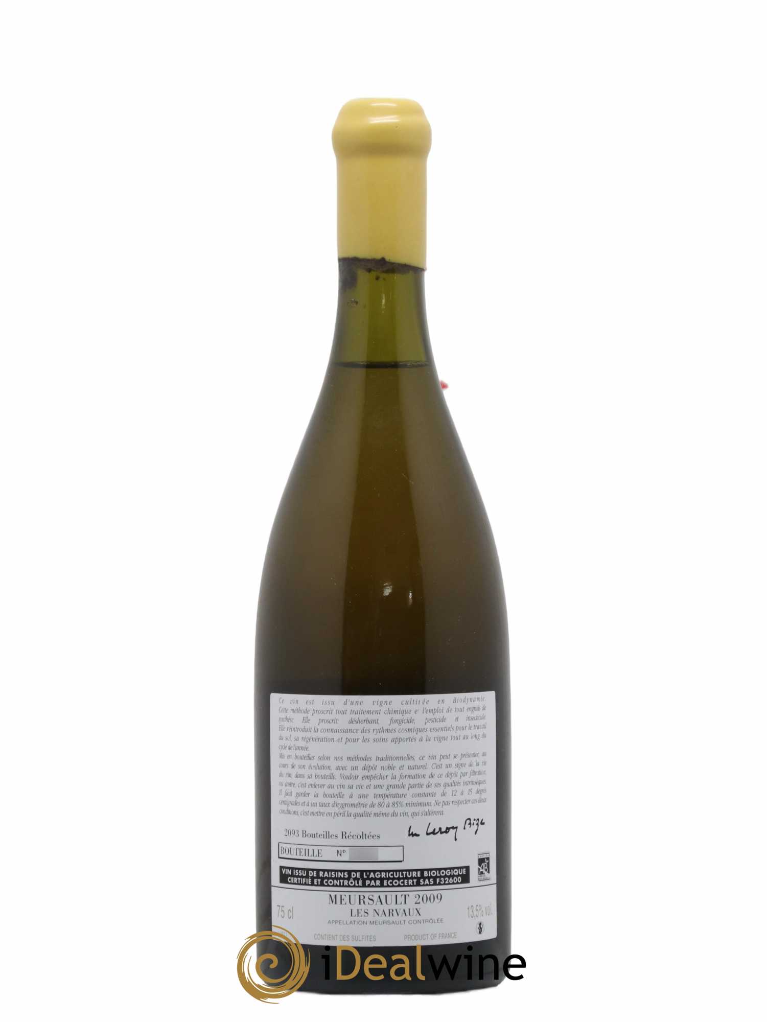 Meursault Les Narvaux d'Auvenay (Domaine) 2009 - Lot de 1 bouteille - 1