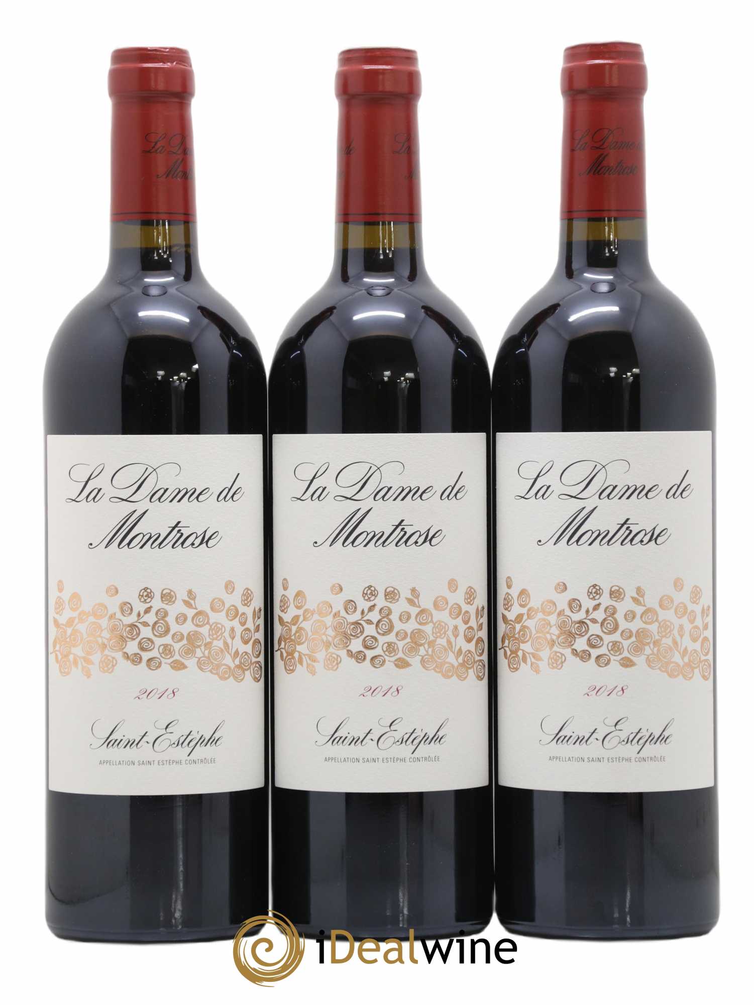 La Dame de Montrose Second Vin 2018 - Lot de 3 bouteilles - 0