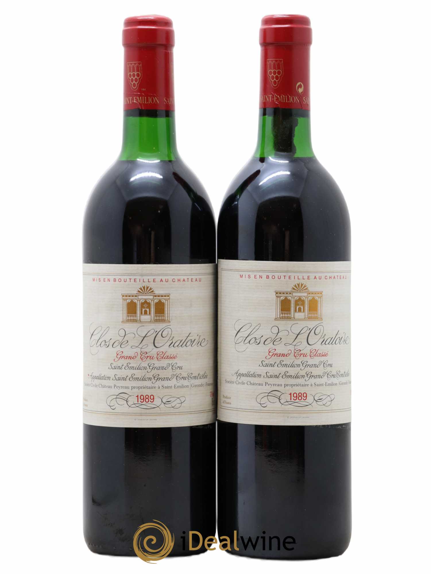 Clos de l'Oratoire Grand Cru Classé 1989 - Lot de 2 bouteilles - 0