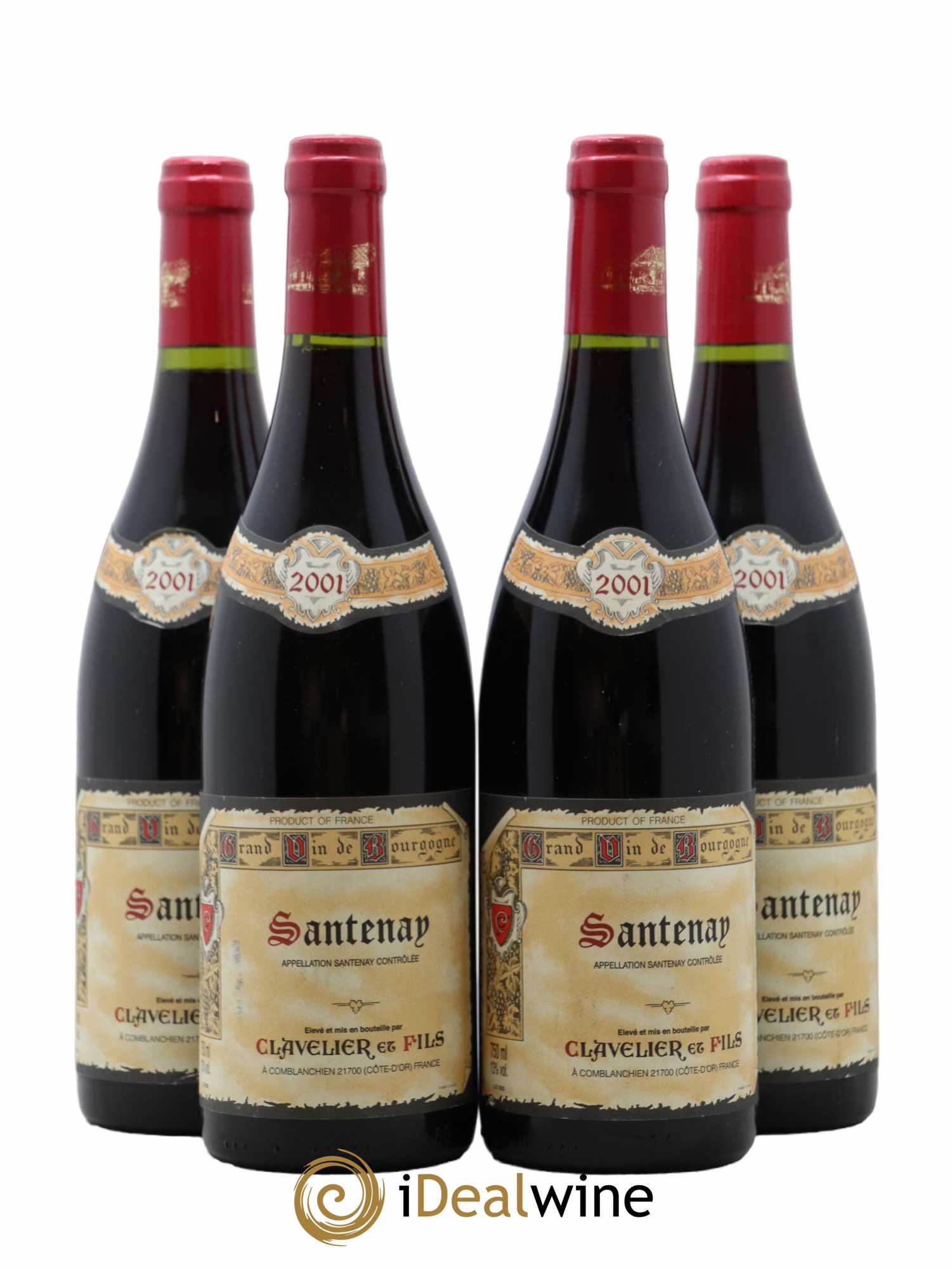 Santenay Clavelier et Fils 2001 - Posten von 4 Flaschen - 0
