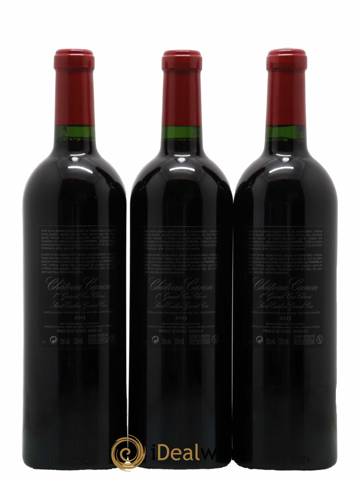 Château Canon 1er Grand Cru Classé B 2015 - Lot de 6 bouteilles - 2