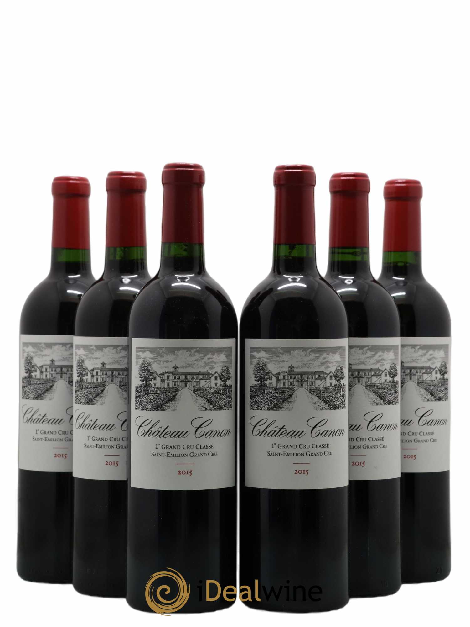 Château Canon 1er Grand Cru Classé B 2015 - Lot de 6 bouteilles - 0