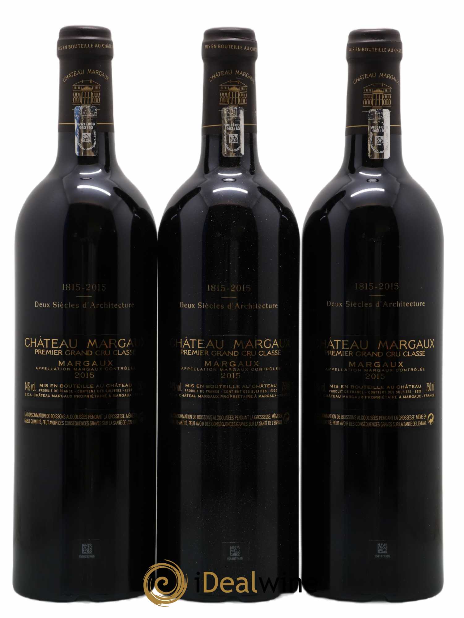Château Margaux 1er Grand Cru Classé 2015 - Lot de 6 bouteilles - 2