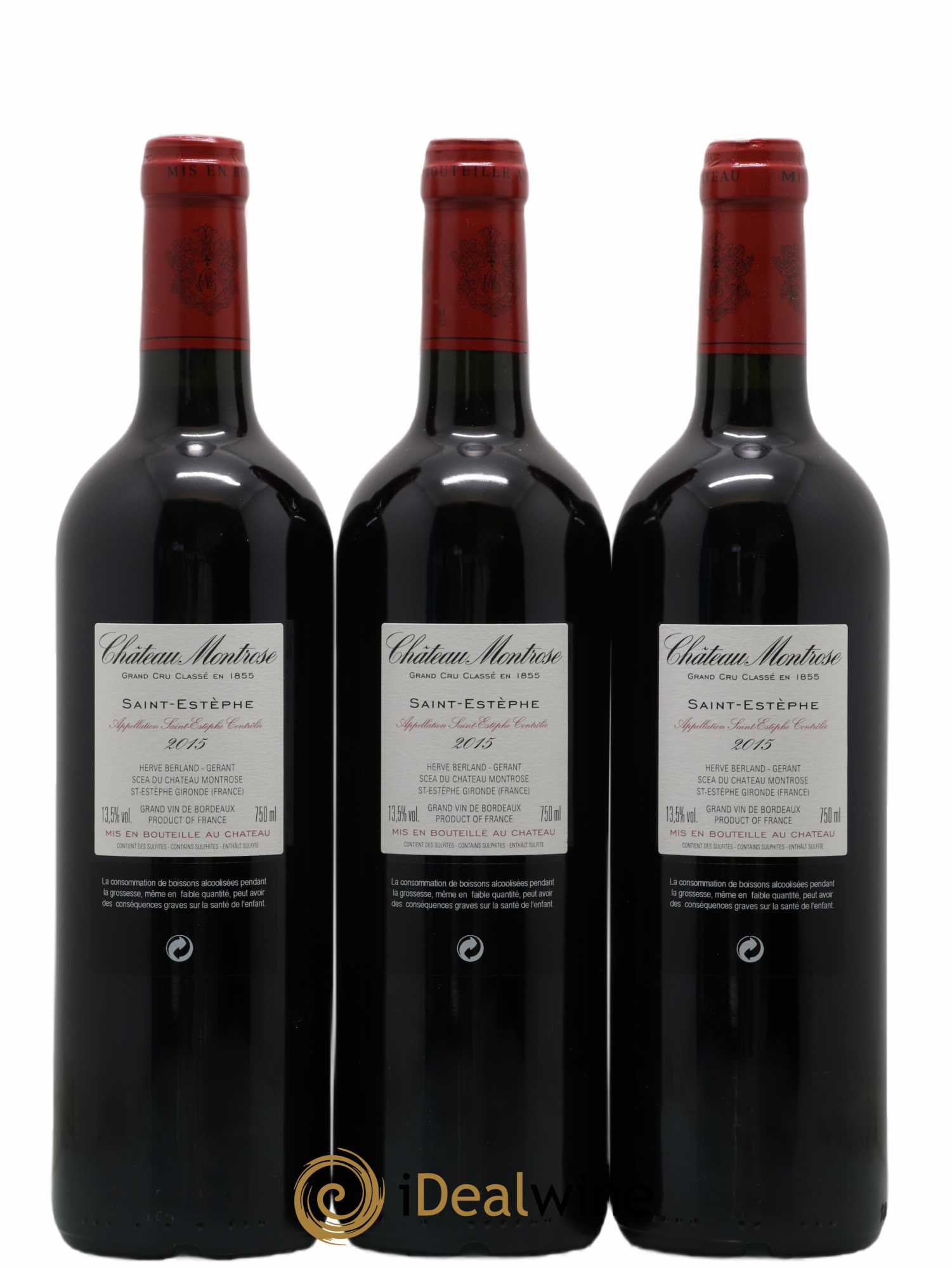 Château Montrose 2ème Grand Cru Classé 2015 - Lot de 12 bouteilles - 6