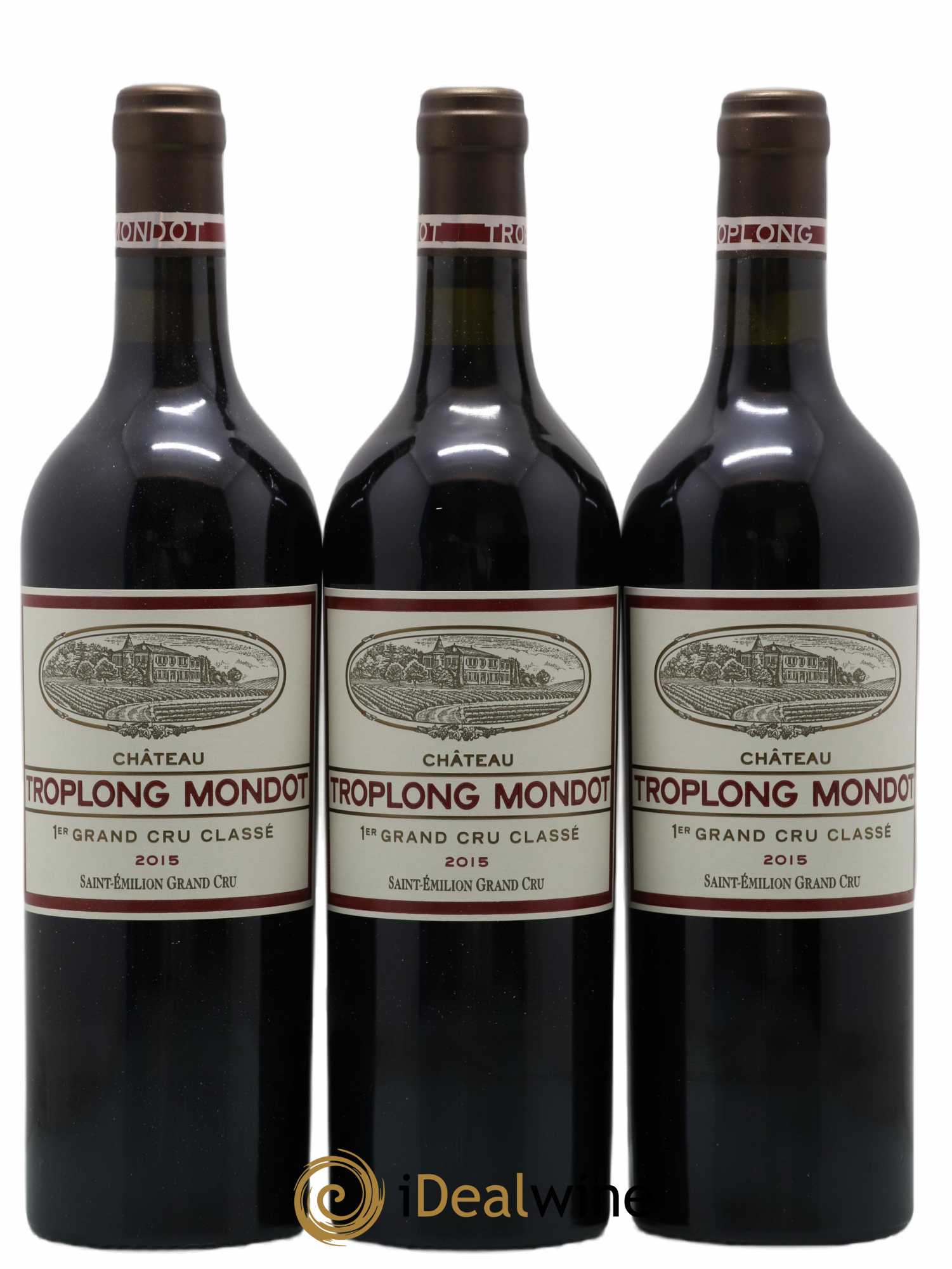 Château Troplong Mondot 1er Grand Cru Classé B 2015 - Lot de 12 bouteilles - 2