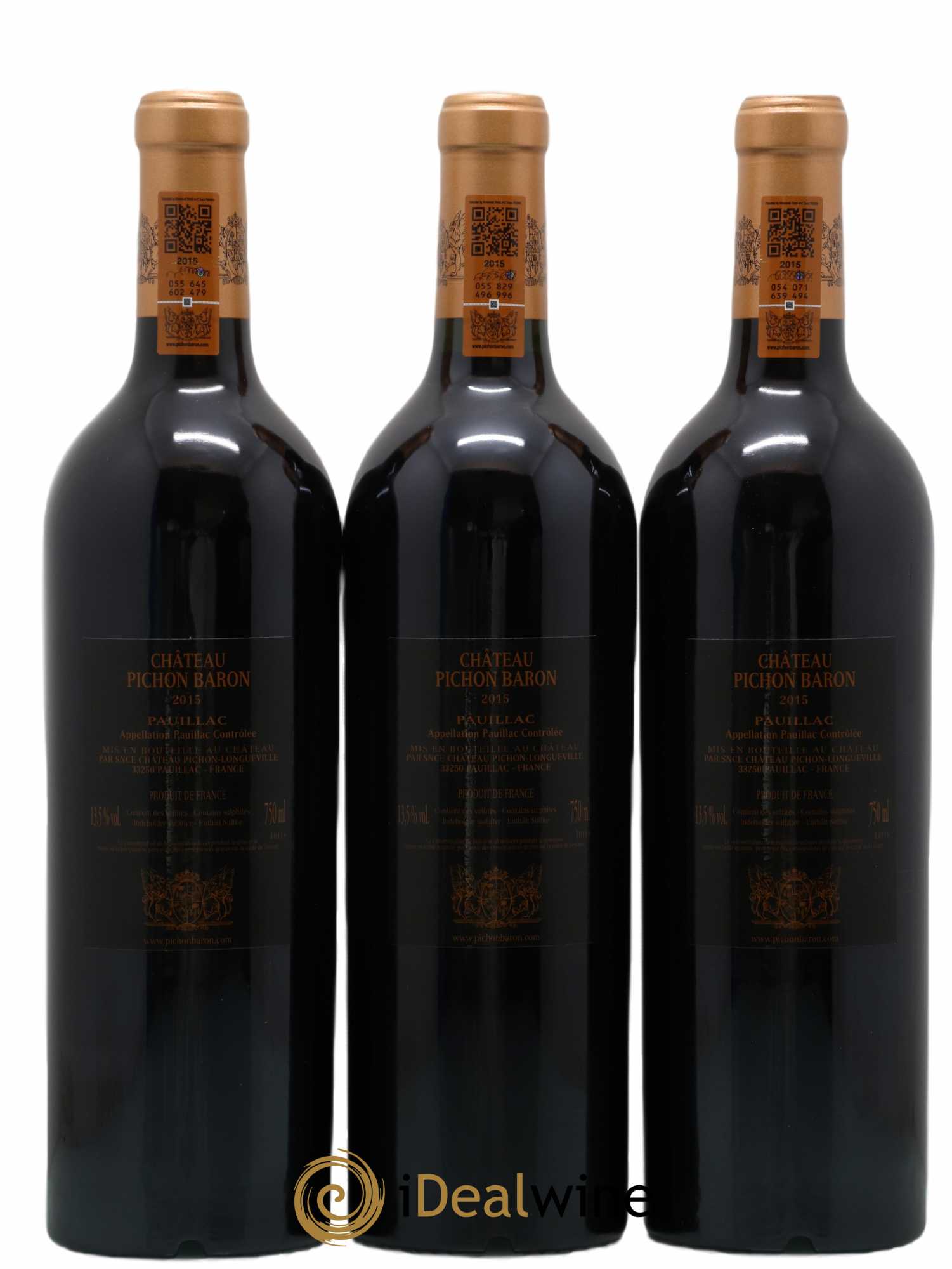 Pichon Longueville Baron 2ème Grand Cru Classé 2015 - Lotto di 12 bottiglie - 4