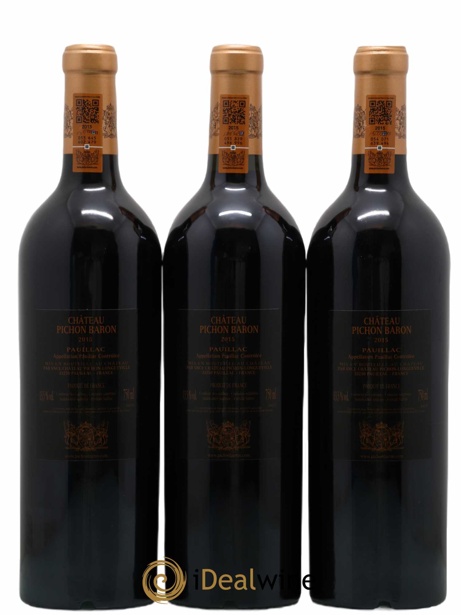 Pichon Longueville Baron 2ème Grand Cru Classé 2015 - Lotto di 12 bottiglie - 6