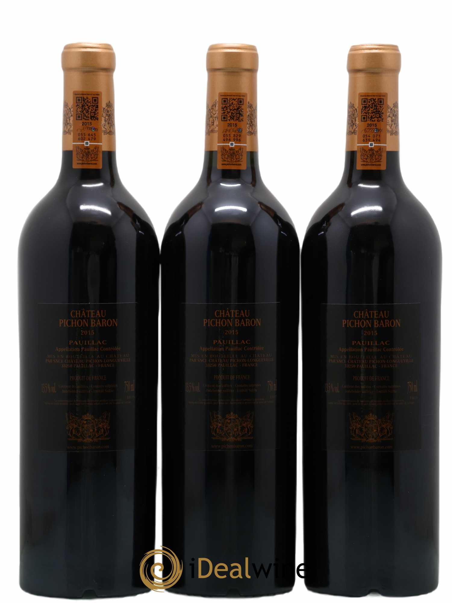 Pichon Longueville Baron 2ème Grand Cru Classé 2015 - Lotto di 12 bottiglie - 8
