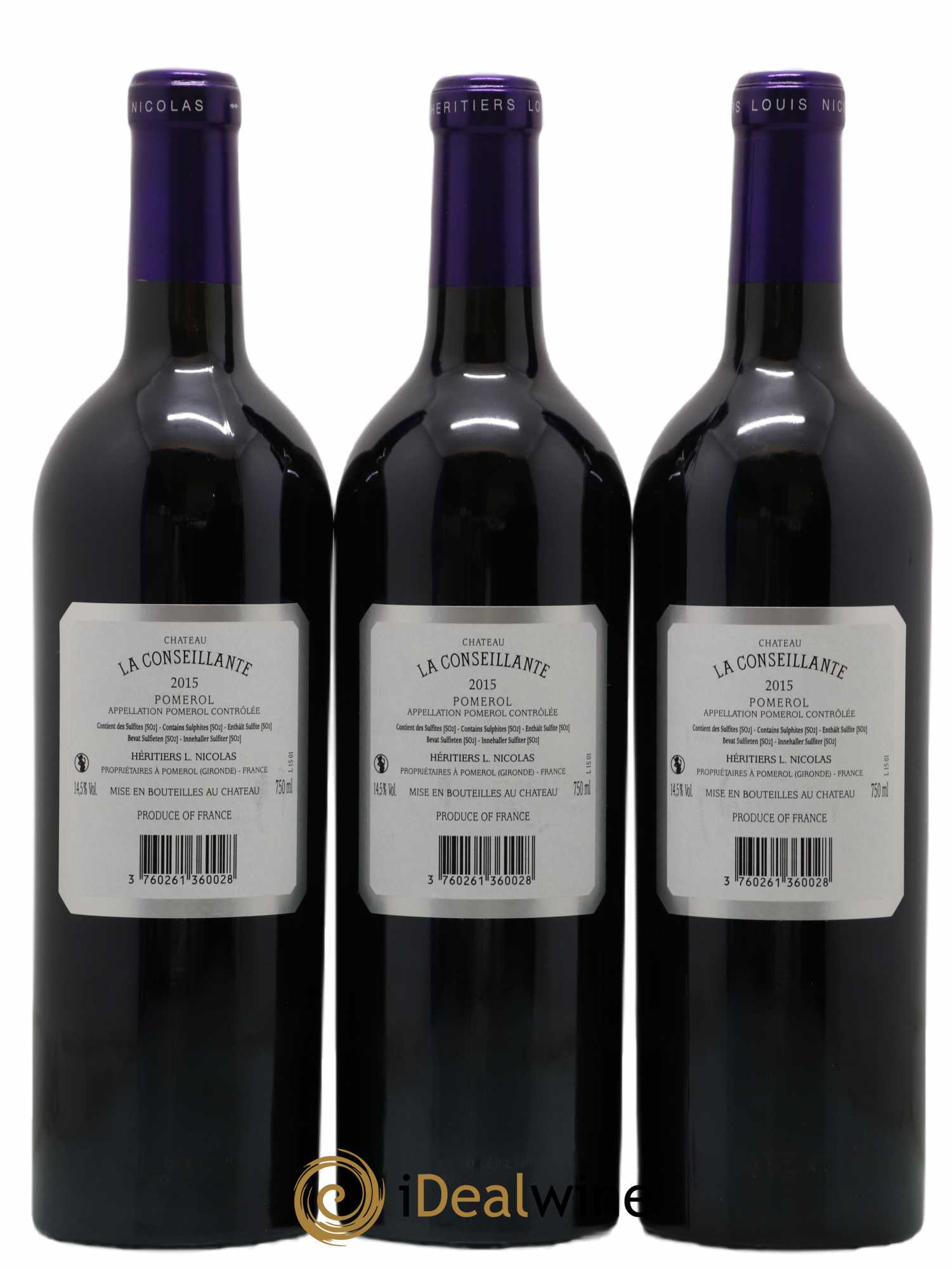 Château la Conseillante 2015 - Lot de 12 bouteilles - 6