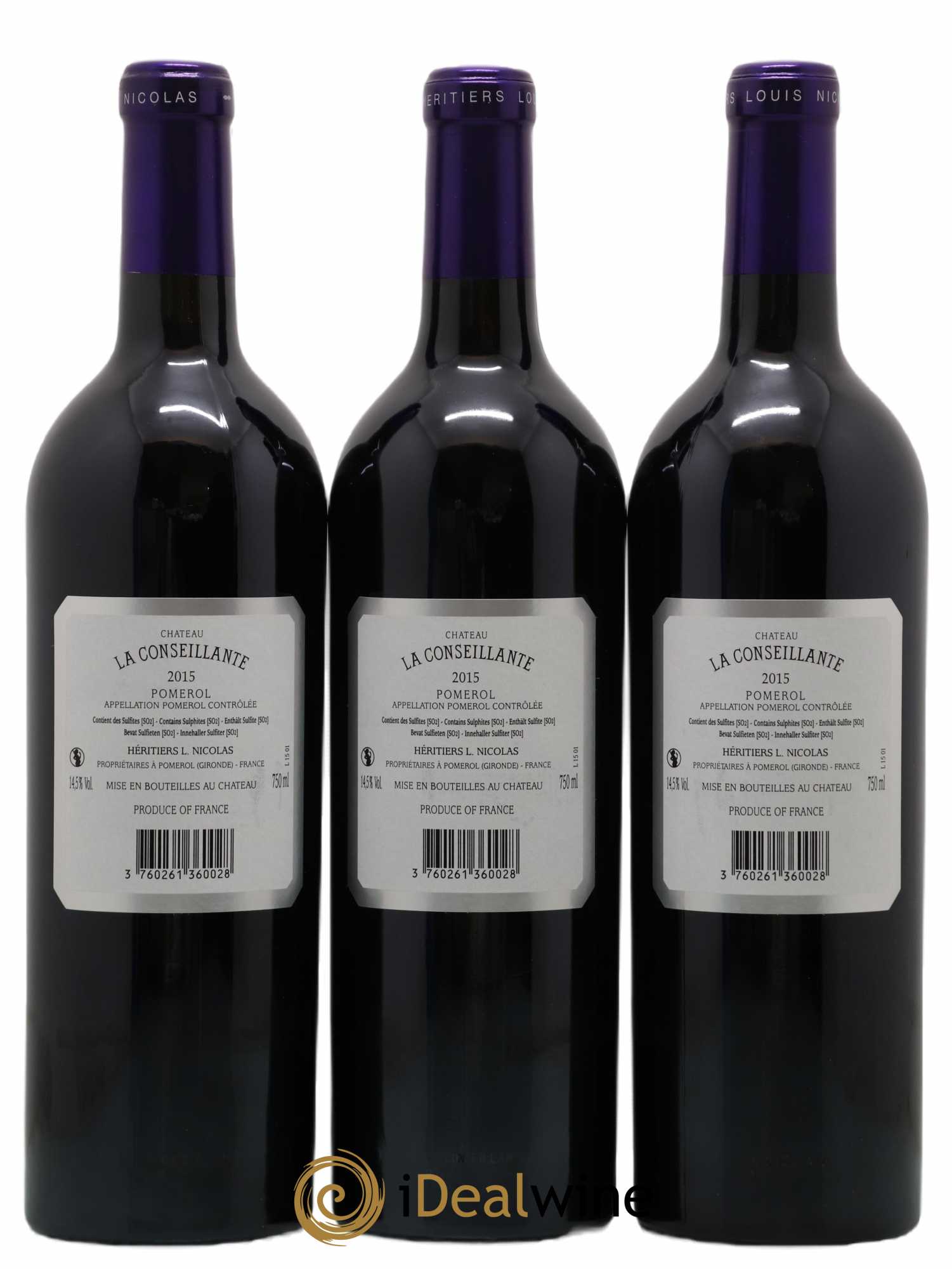 Château la Conseillante 2015 - Lot de 12 bouteilles - 8
