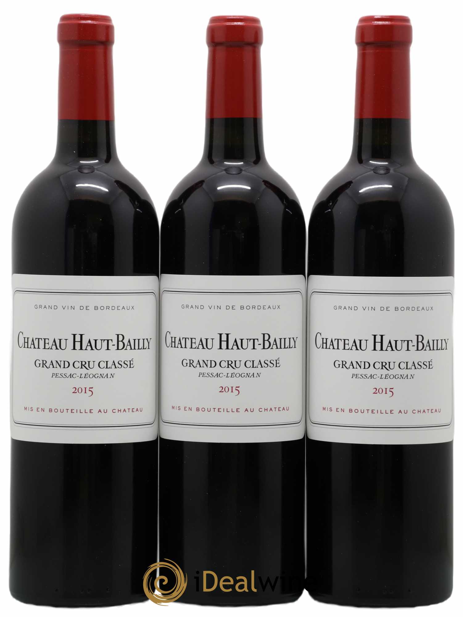 Château Haut-Bailly Cru Classé de Graves 2015 - Lot de 12 bouteilles - 1