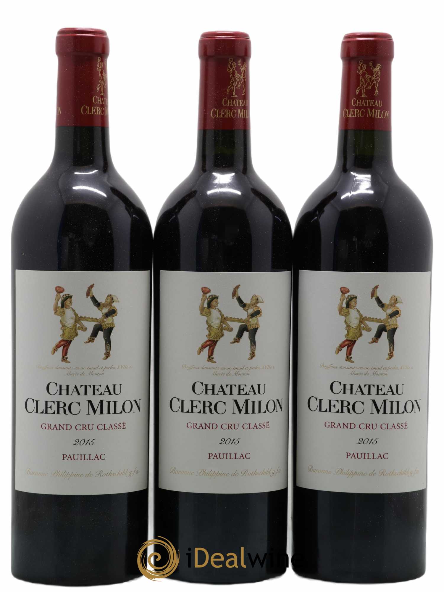 Château Clerc Milon 5ème Grand Cru Classé 2015 - Lot de 12 bouteilles - 1