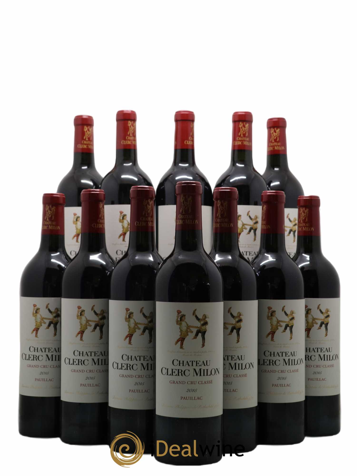 Château Clerc Milon 5ème Grand Cru Classé 2015 - Lot de 12 bouteilles - 0