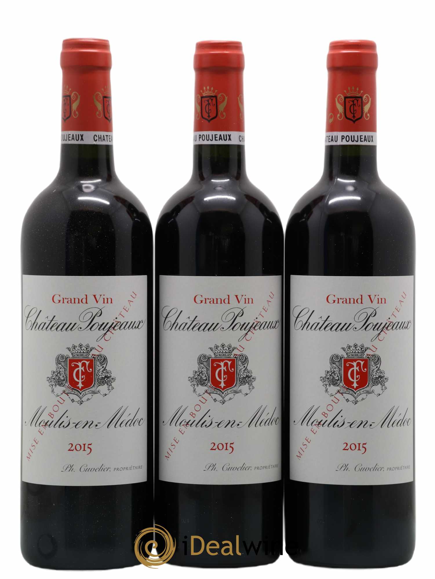 Château Poujeaux 2015 - Lot de 12 bouteilles - 2