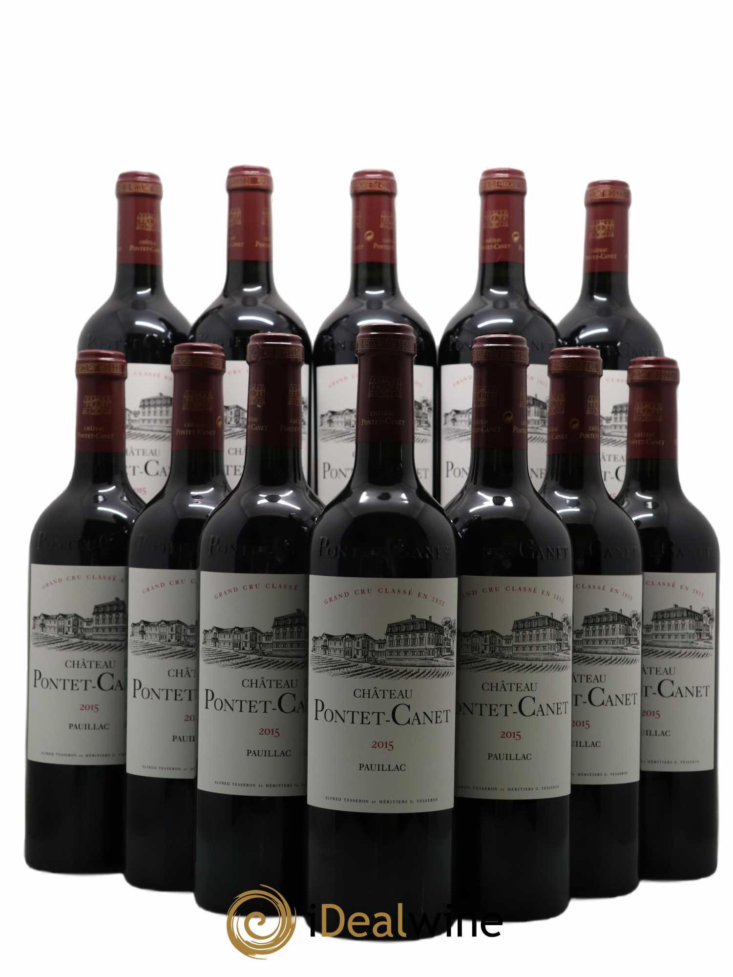 Château Pontet Canet 5ème Grand Cru Classé 2015 - Lot de 12 bouteilles - 0