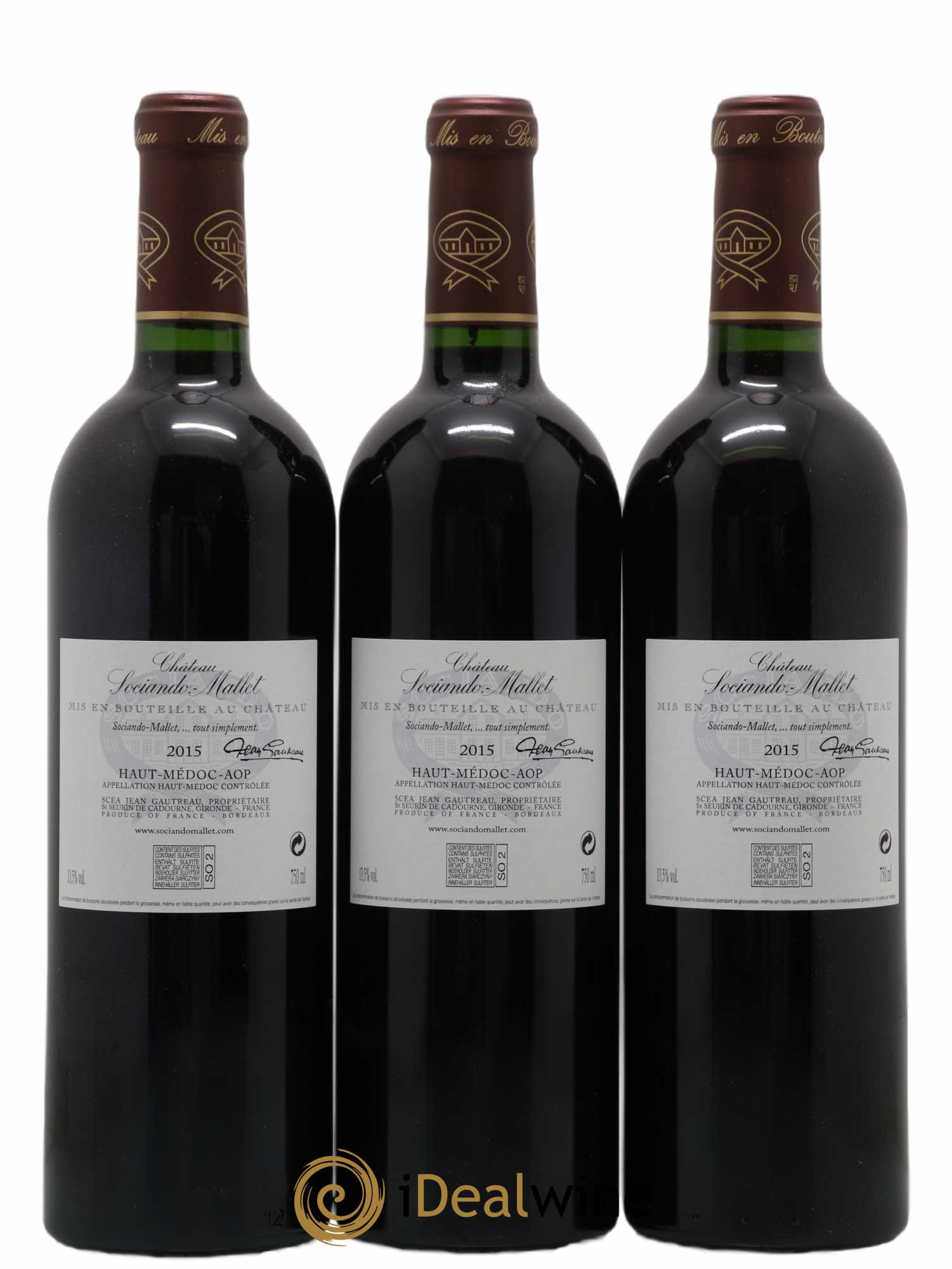Château Sociando Mallet 2015 - Lot de 12 bouteilles - 4